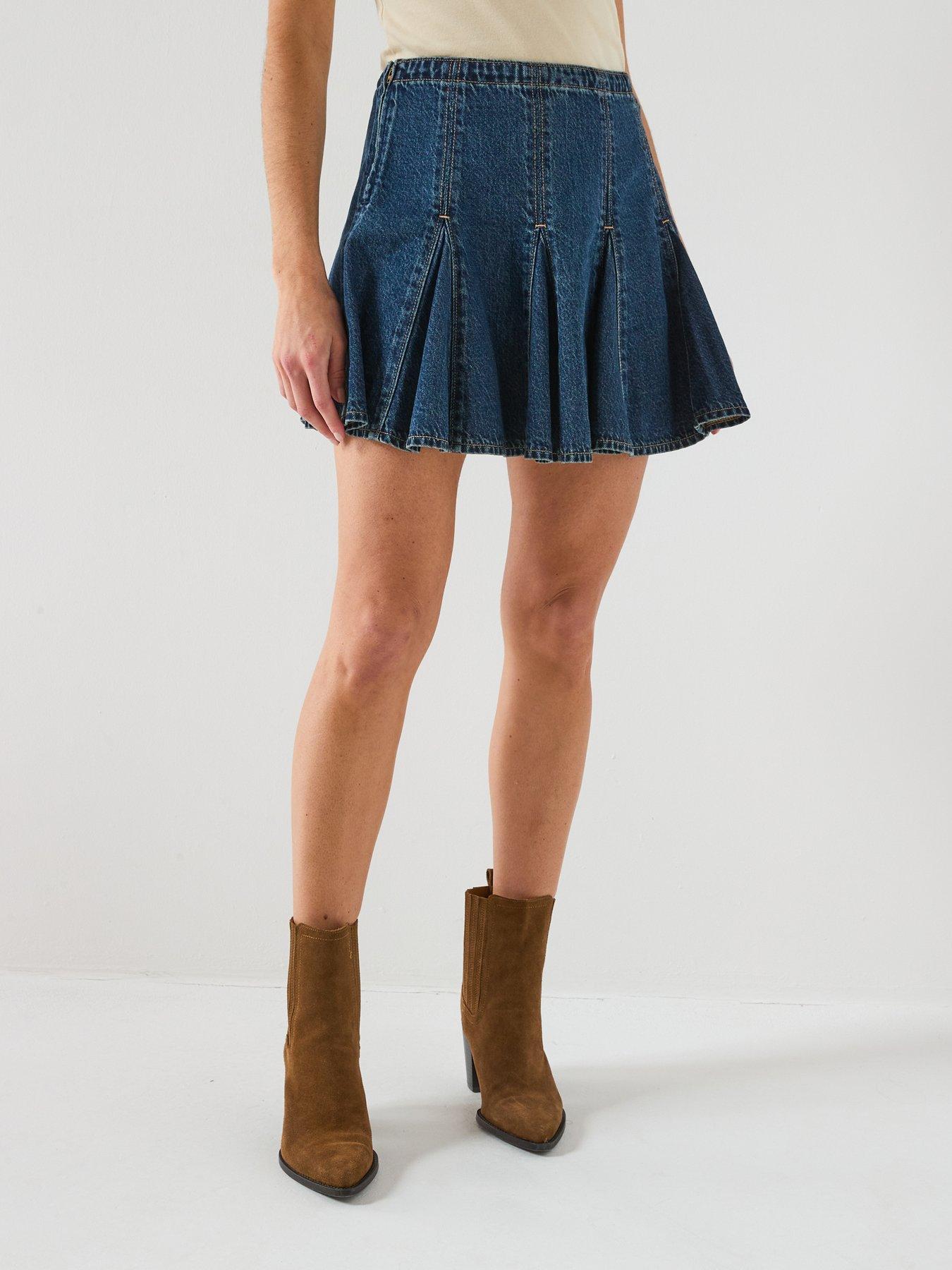 Image 1 of 6 of Levi's Godet Mini Skirt