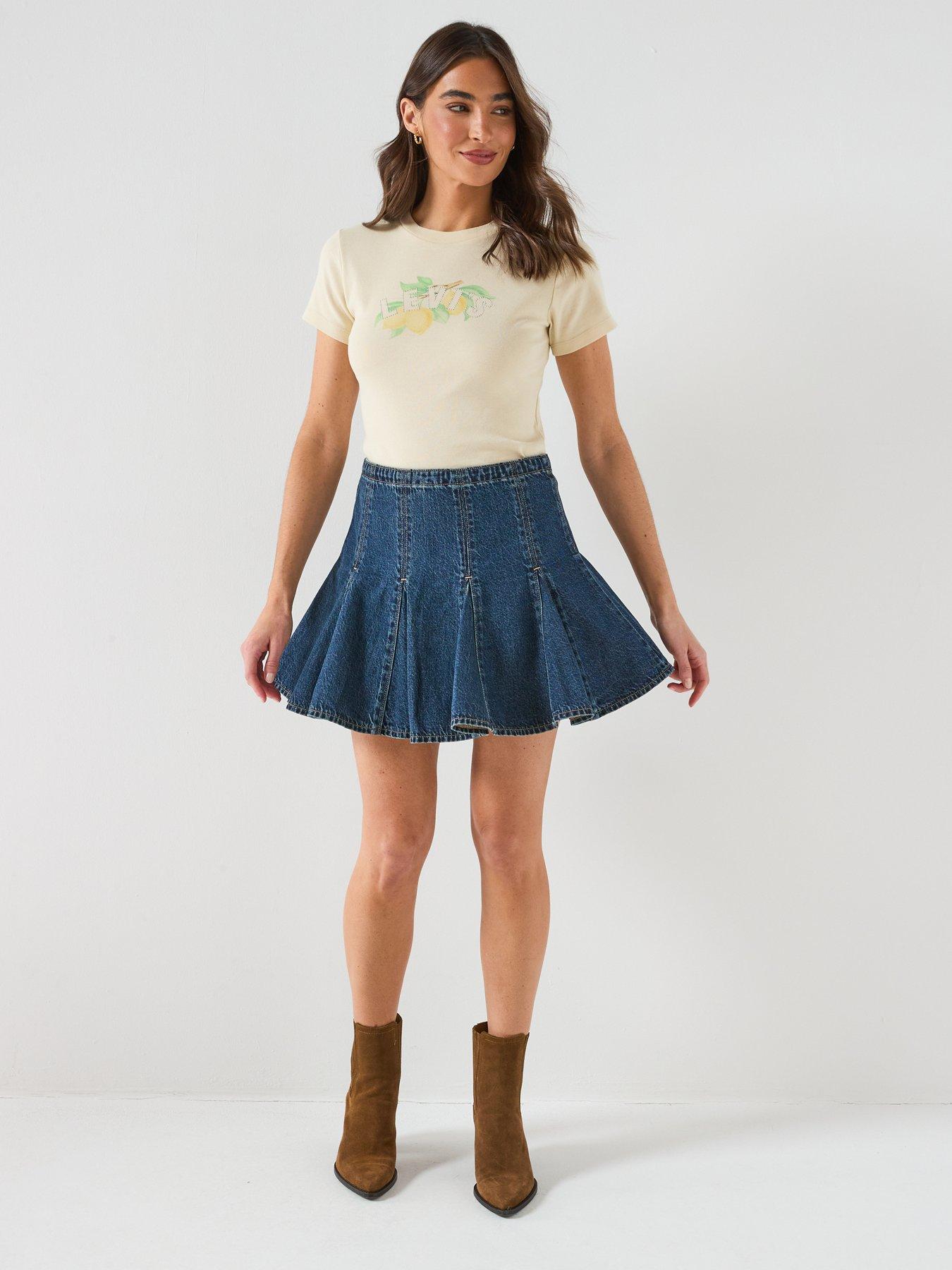 Image 3 of 6 of Levi's Godet Mini Skirt