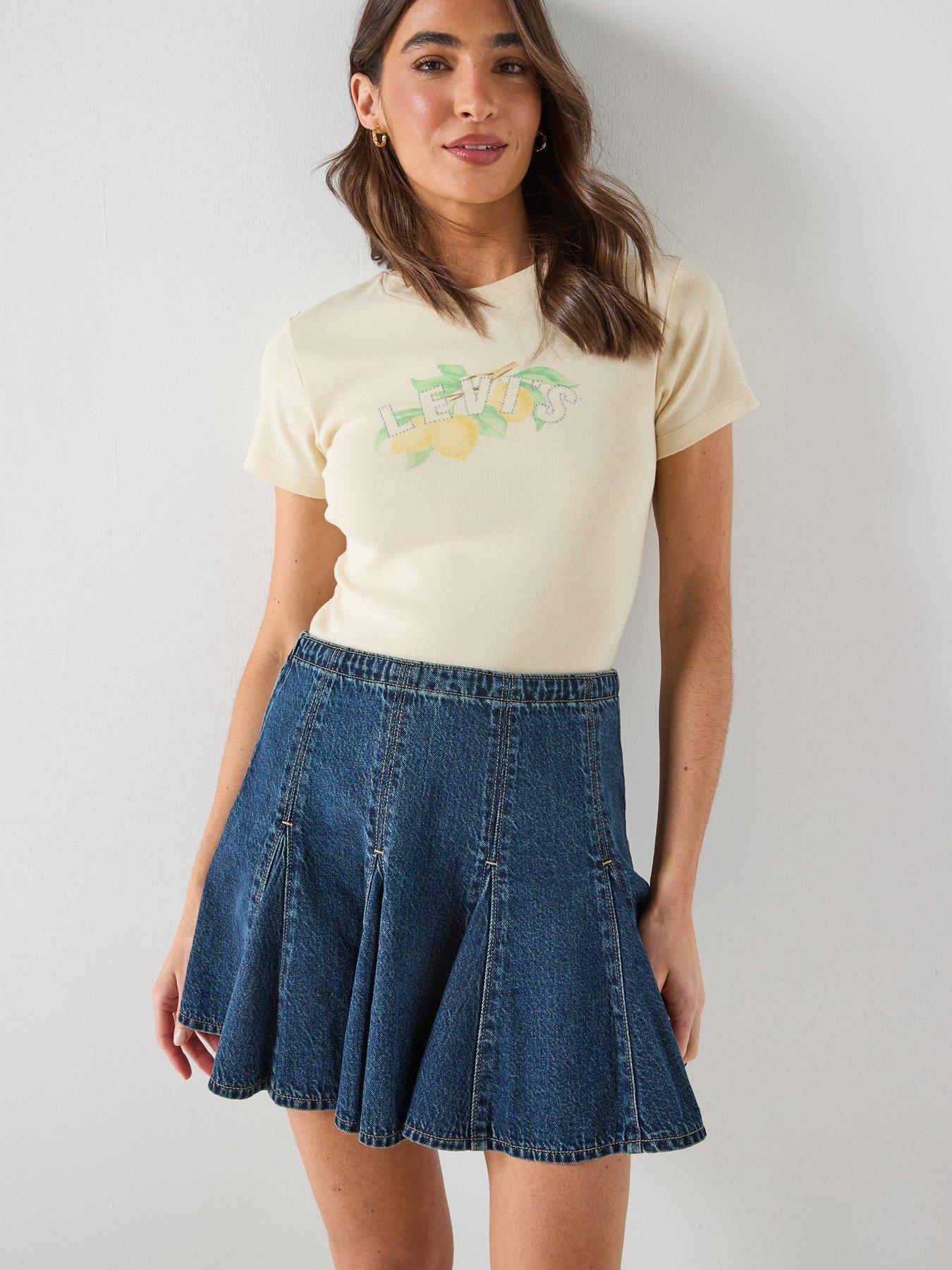 Image 4 of 6 of Levi's Godet Mini Skirt