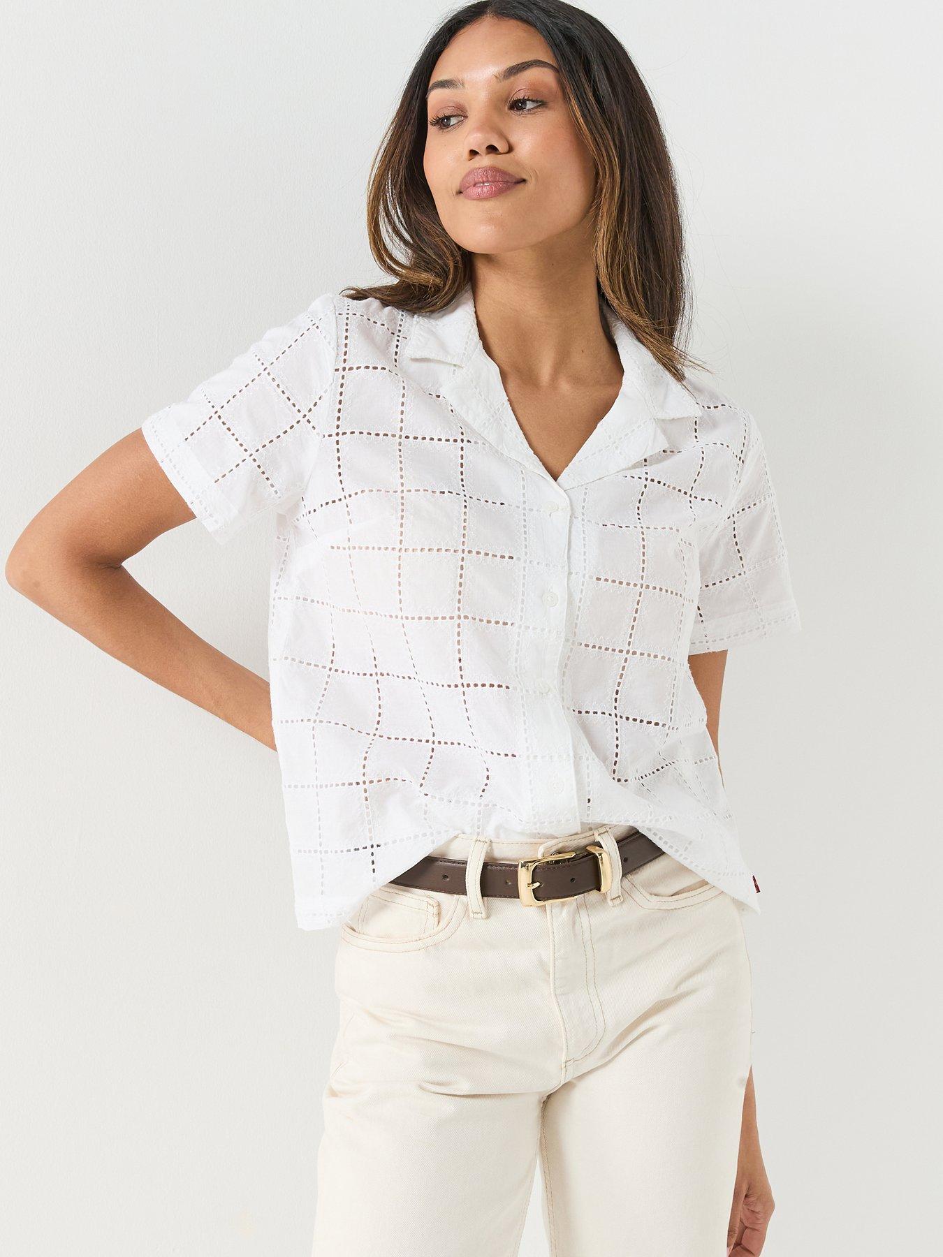 Levi's Albie Novelty Camp Shirt - White