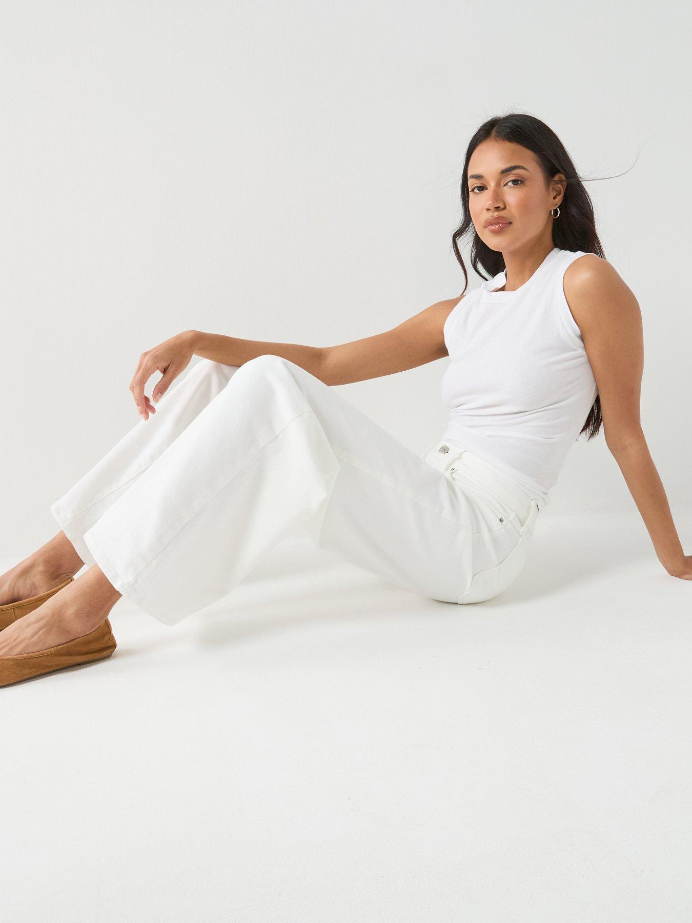 Image 5 of 6 of Levi's 318 Shaping Wide Leg Neutrals