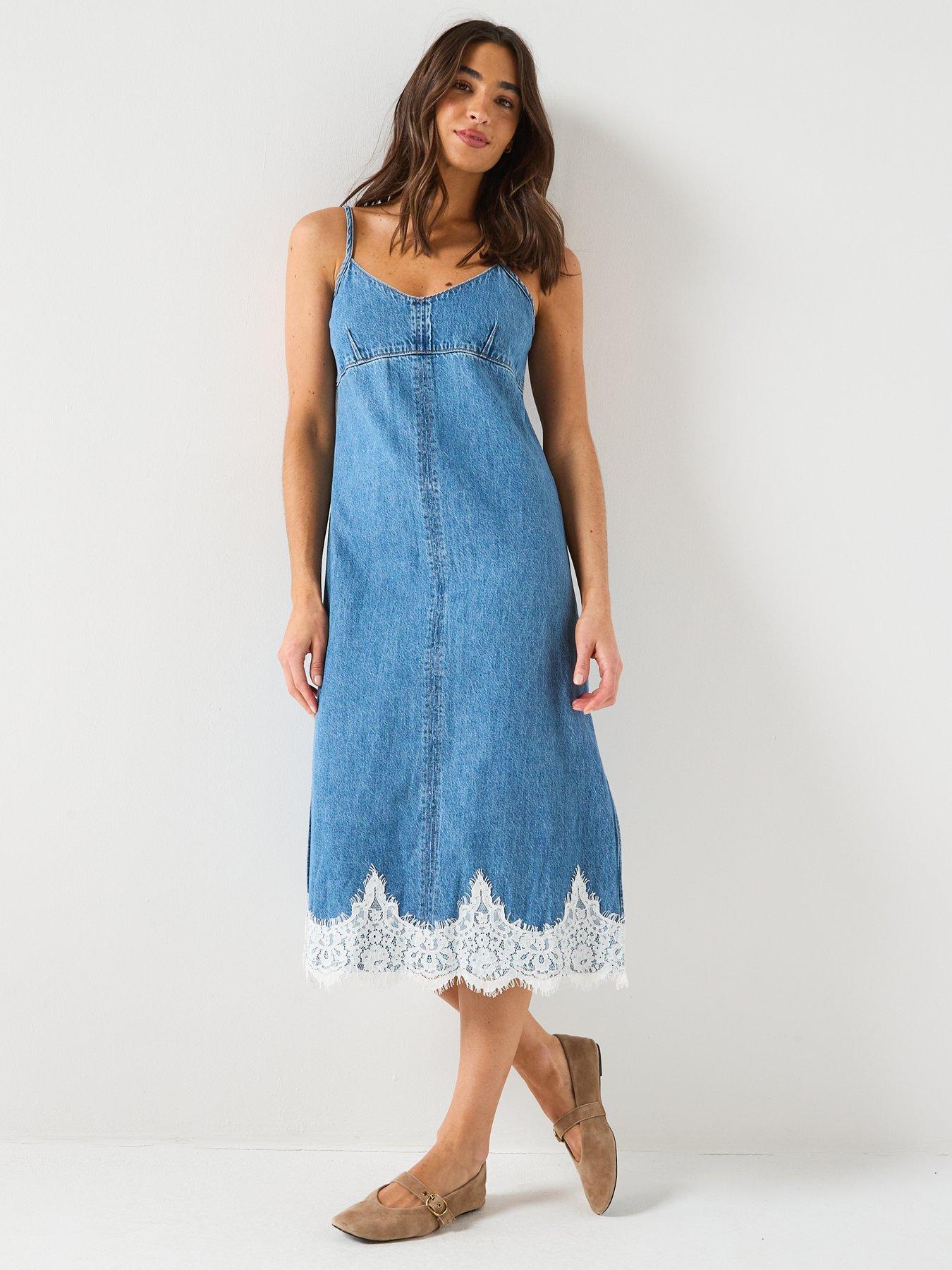 Image 6 of 6 of Levi's 90's Denim Slip Dress