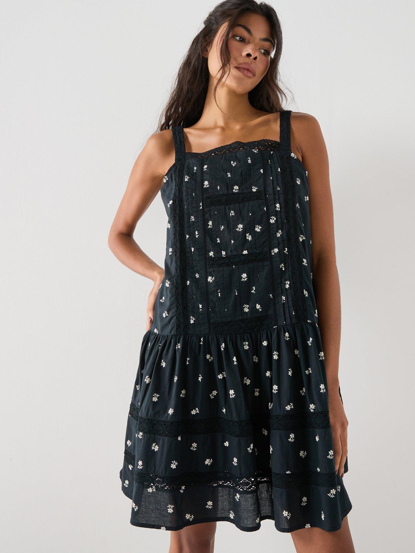 Image 1 of 6 of Levi's Kate Pintuck Sl Mini Dress
