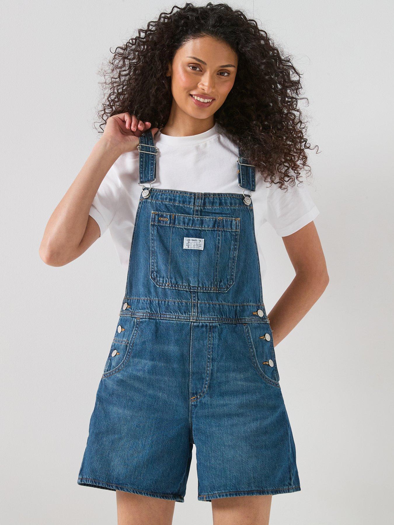 Image 1 of 6 of Levi's Utility Shortall - Blue