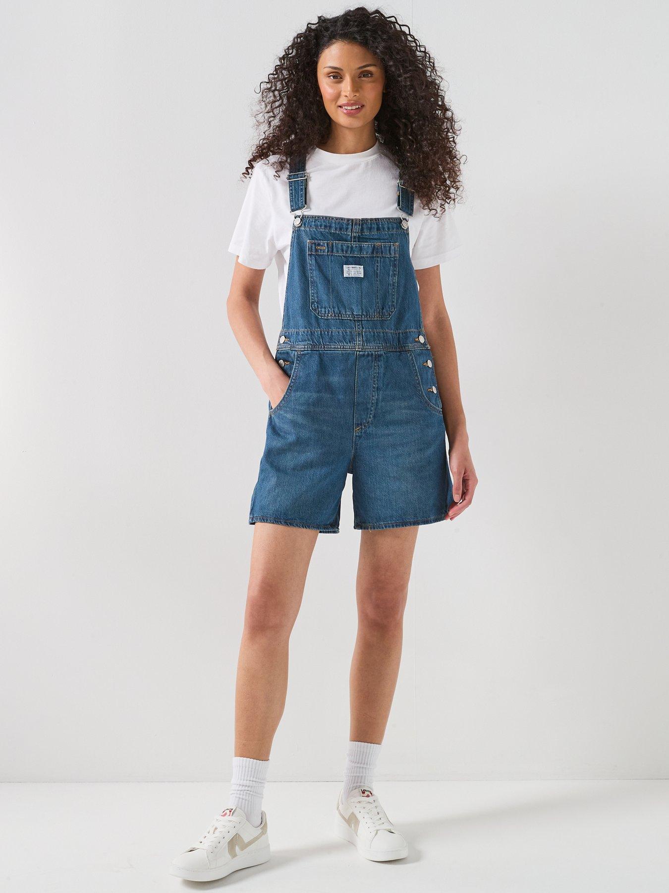 Image 3 of 6 of Levi's Utility Shortall - Blue