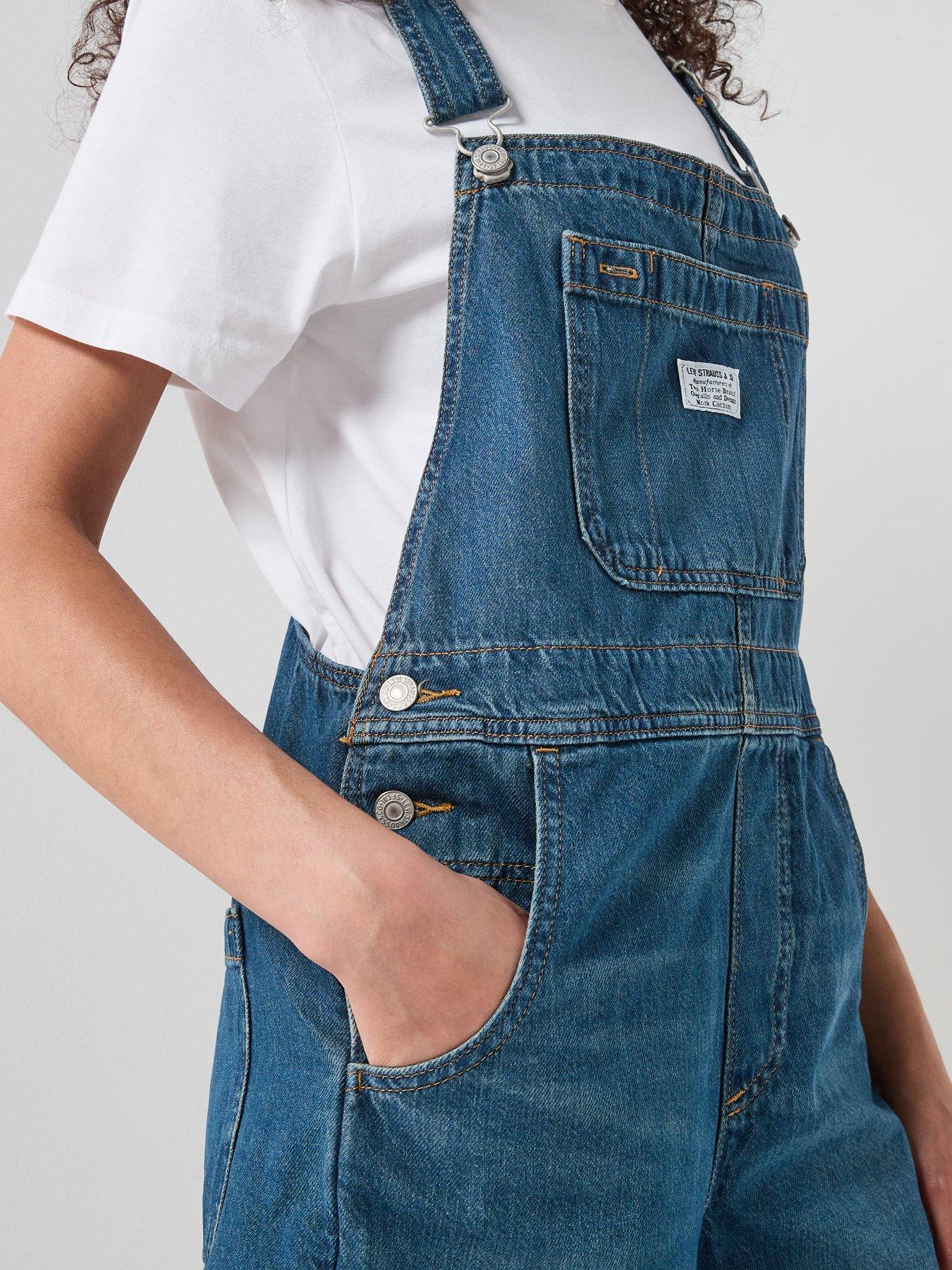 Image 5 of 6 of Levi's Utility Shortall - Blue