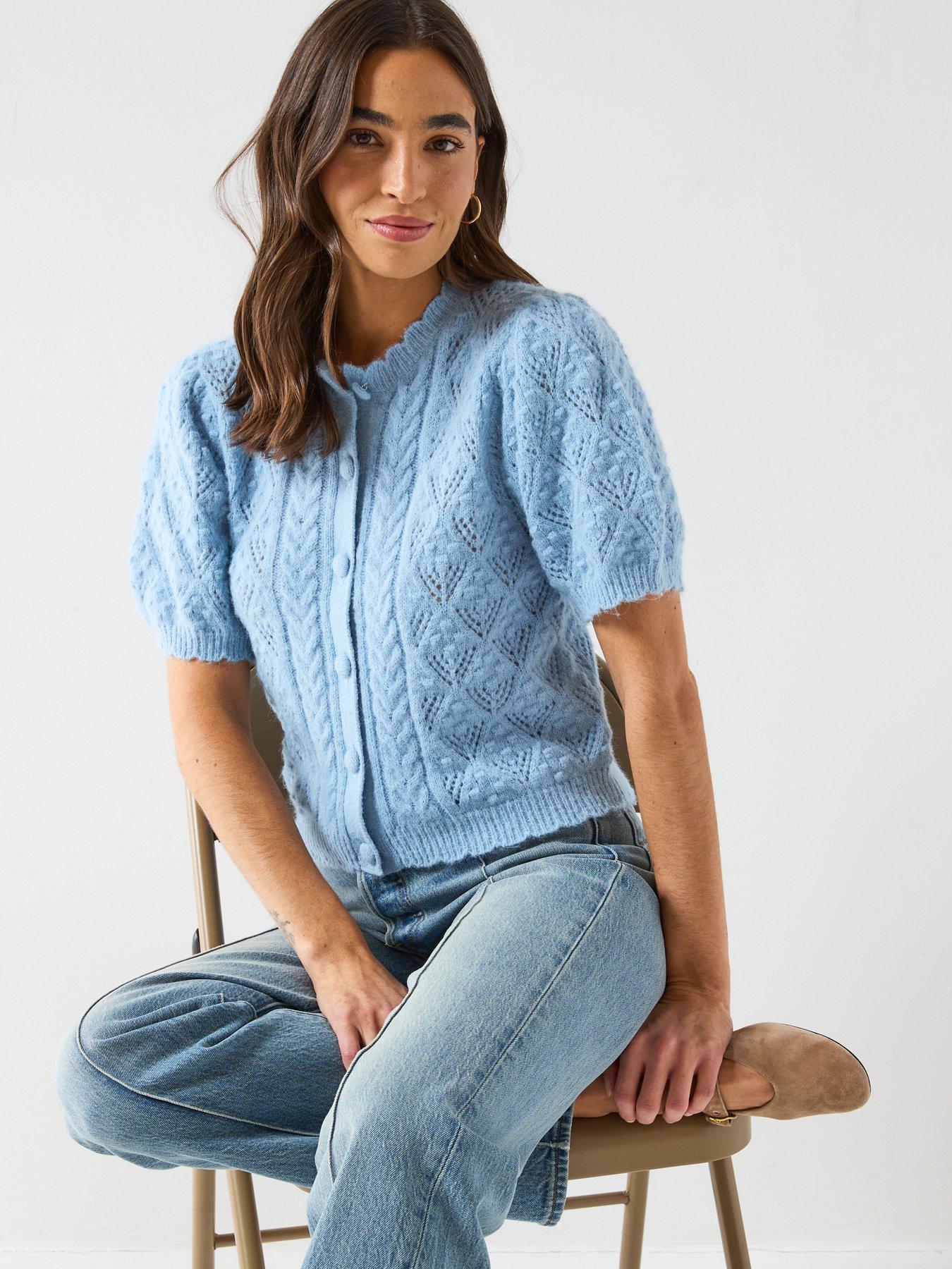 levis-pauline-pointelle-short-sleeve-cardigan-bluefront