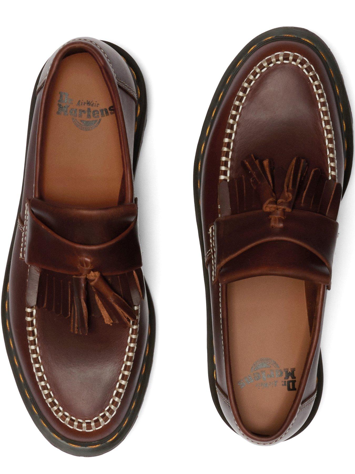 Image 4 of 7 of Dr Martens Adrian Ben Leather Tassel Loafer - Brown