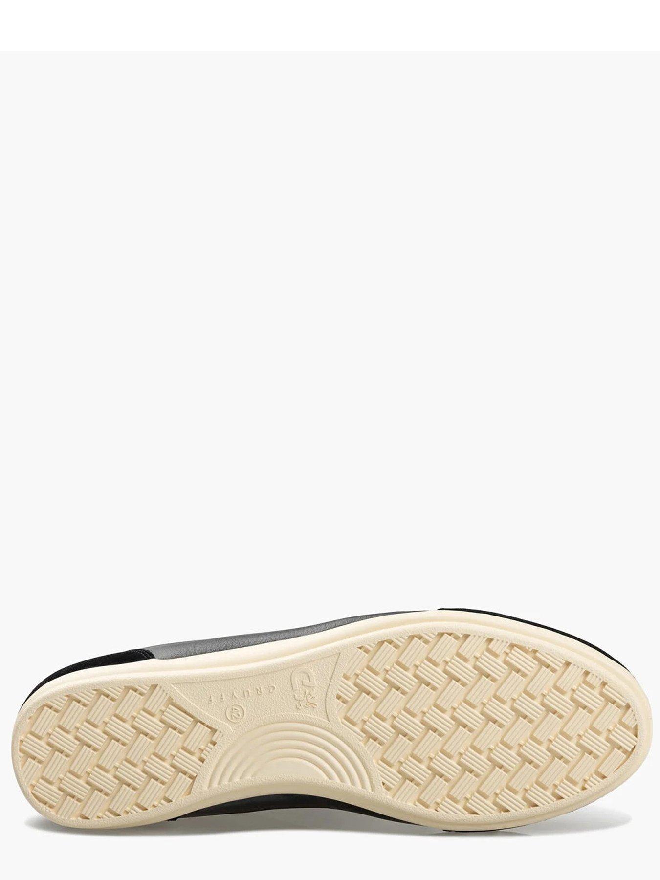 Image 5 of 7 of CRUYFF Recopa Low Profile Tumbled Suede Trainers - Black/White