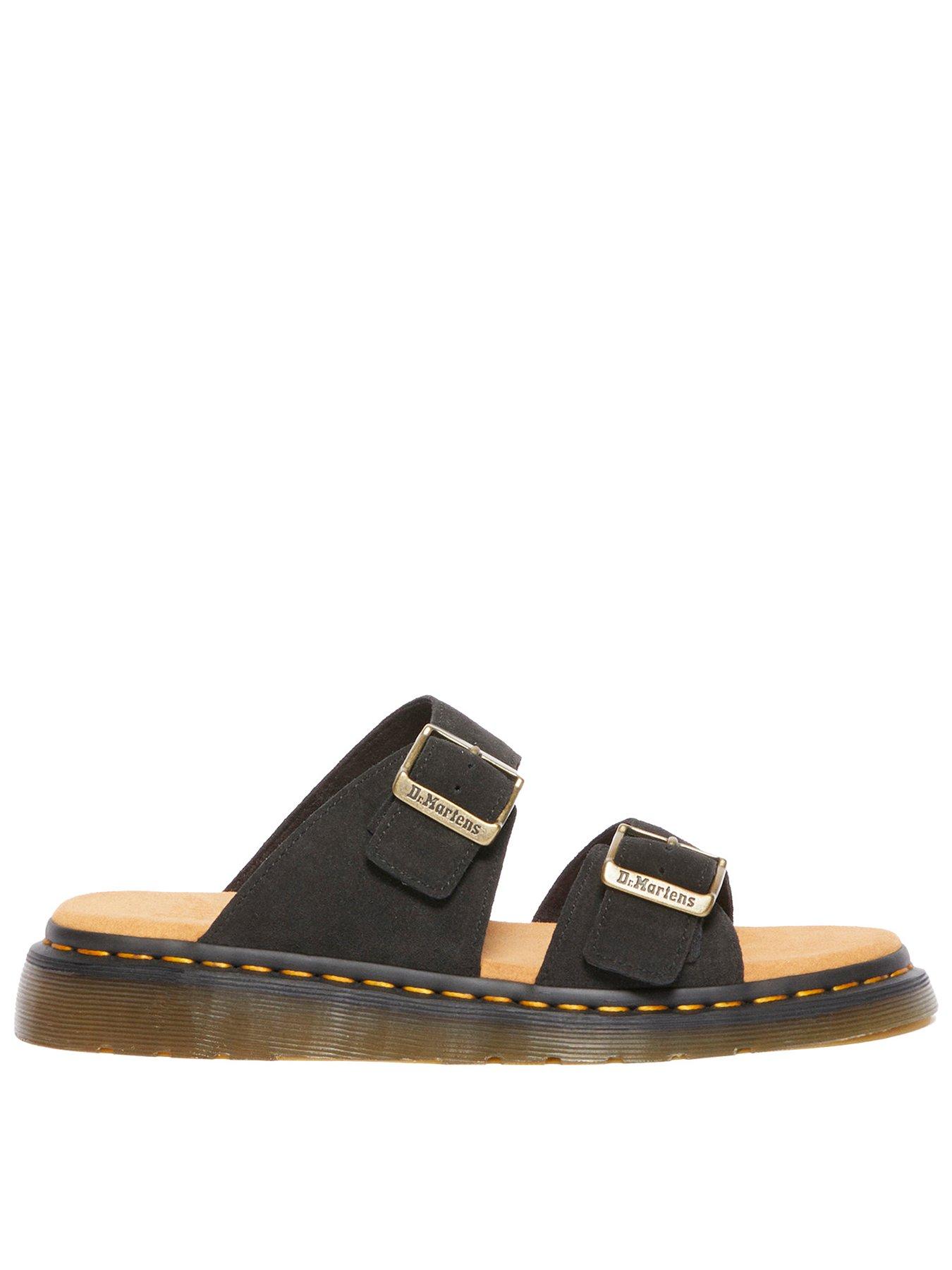 Dr Martens Dr. Martens Josef Buckled Suede Slip On Sandal