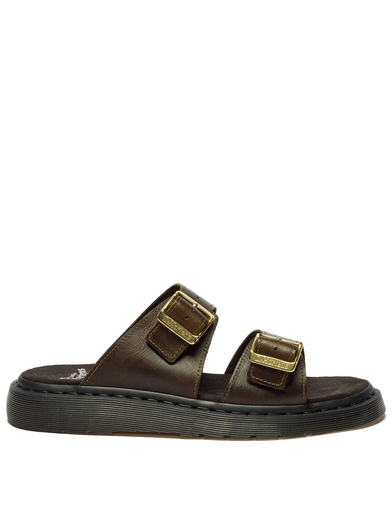 Dr Martens Dr. Martens Josef Buckled Leather Slip On Sandal