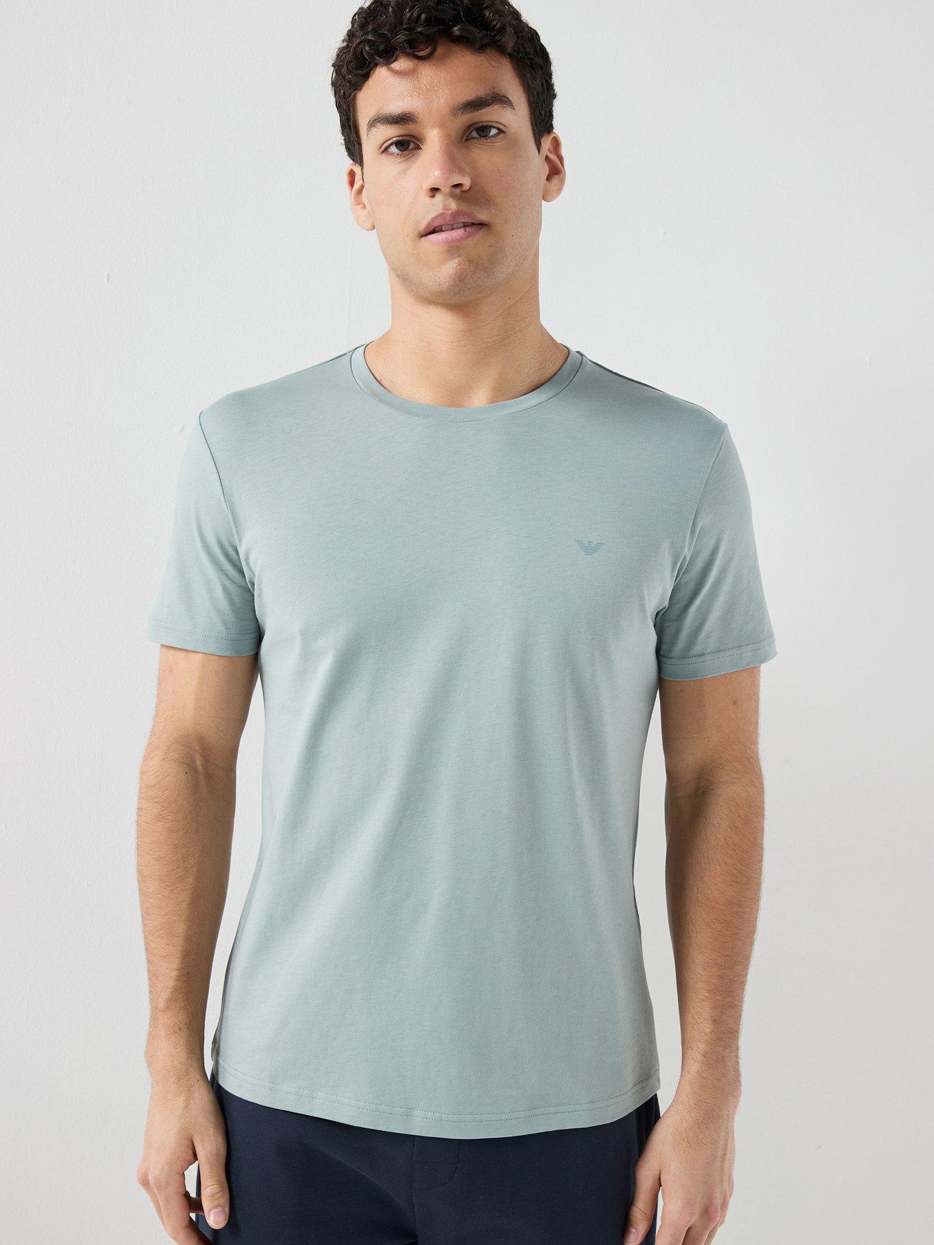 Emporio Armani Bodywear Emporio Armani Bodywear Crew Neck T-shirt - Light Blue