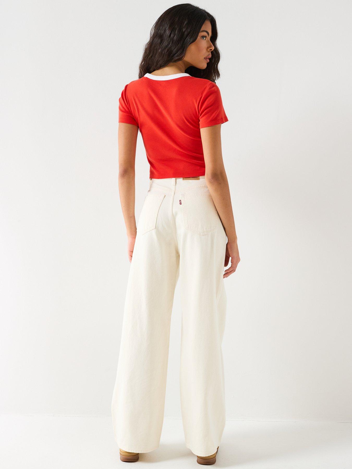 Image 2 of 6 of Levi's Graphic Ringer Mini Tee (No Arm Ringers) - Red