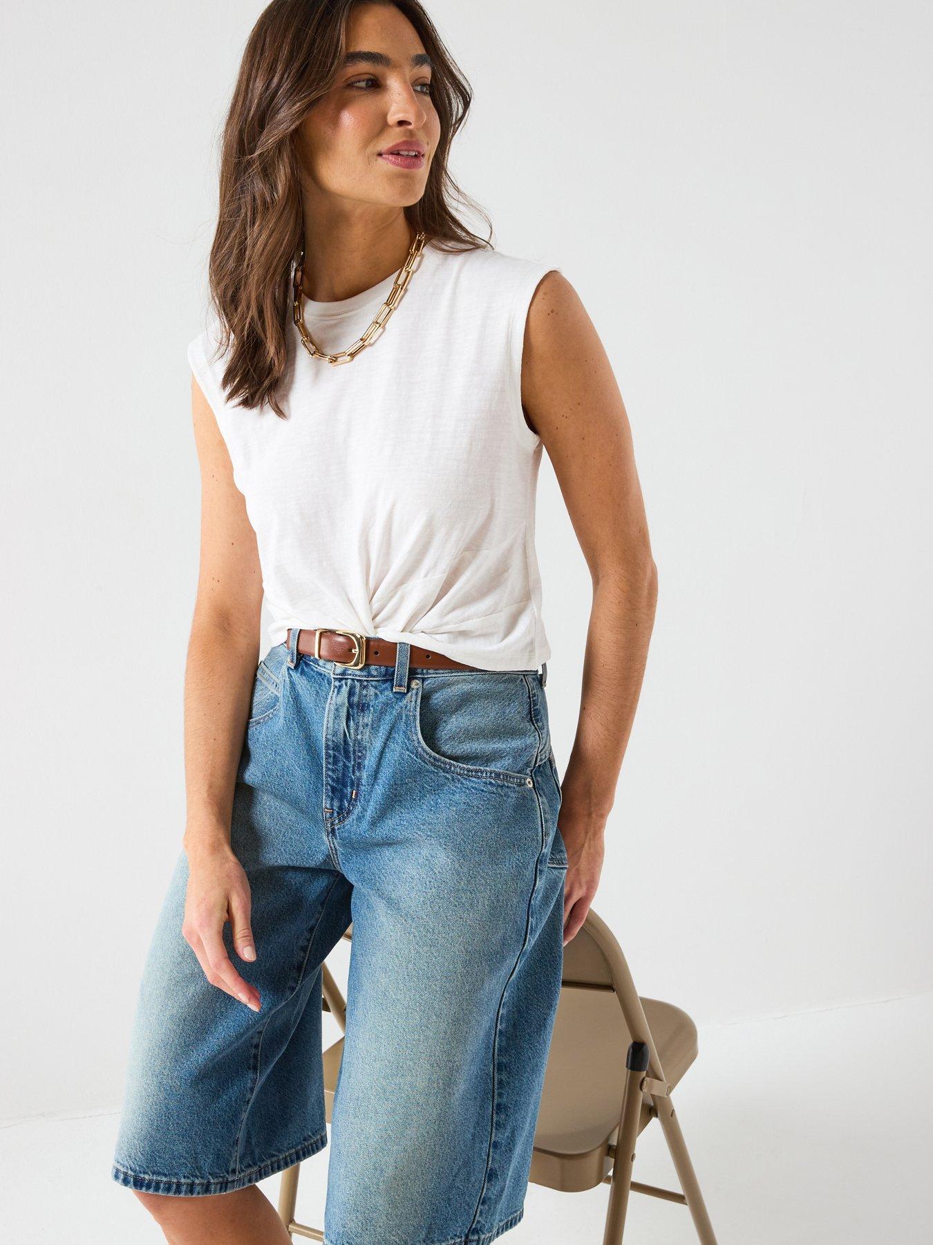 Image 5 of 6 of Levi's Super Baggy Jort - Blue