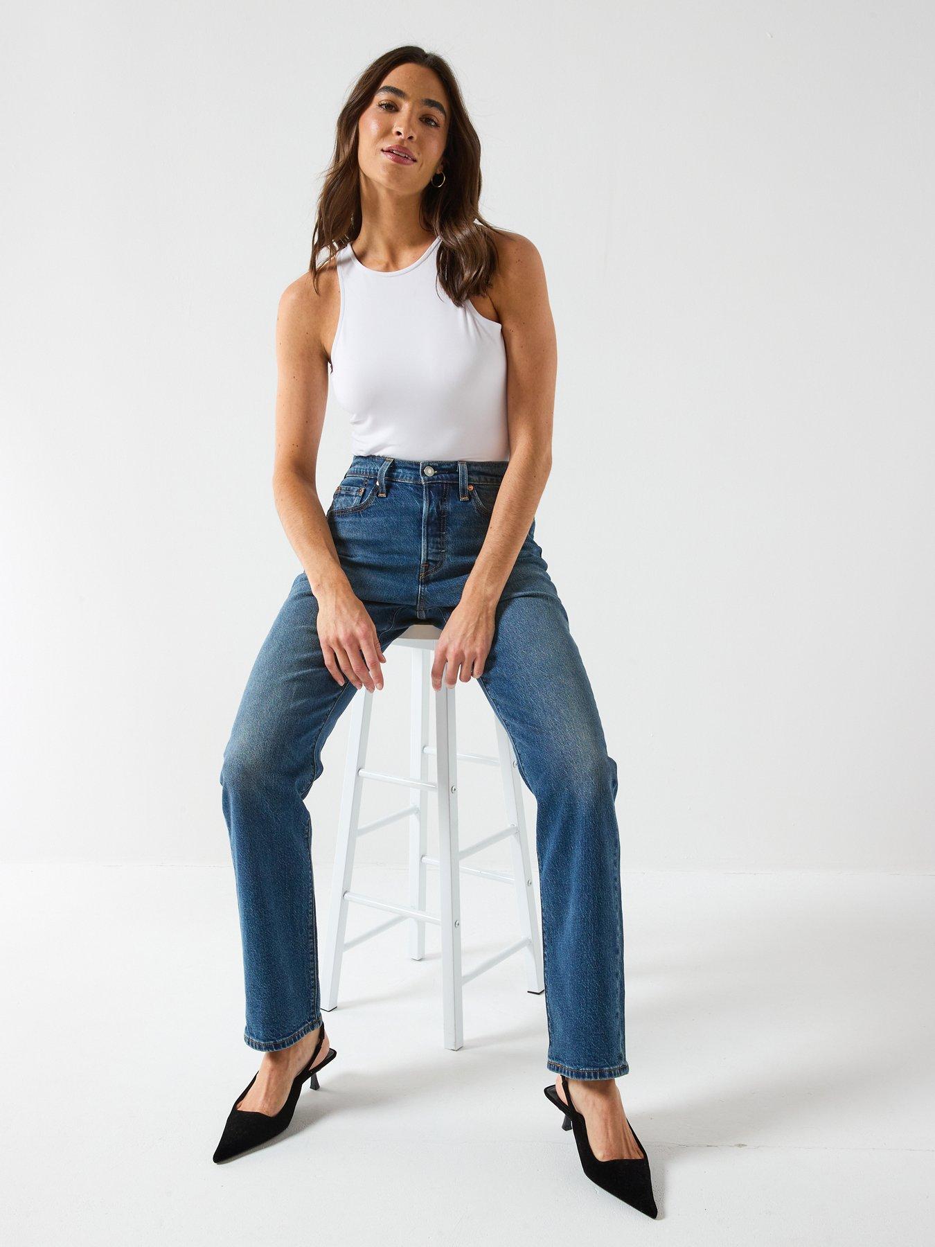 Image 3 of 6 of Levi's 501 Curve Lightweight Jeans - Blue