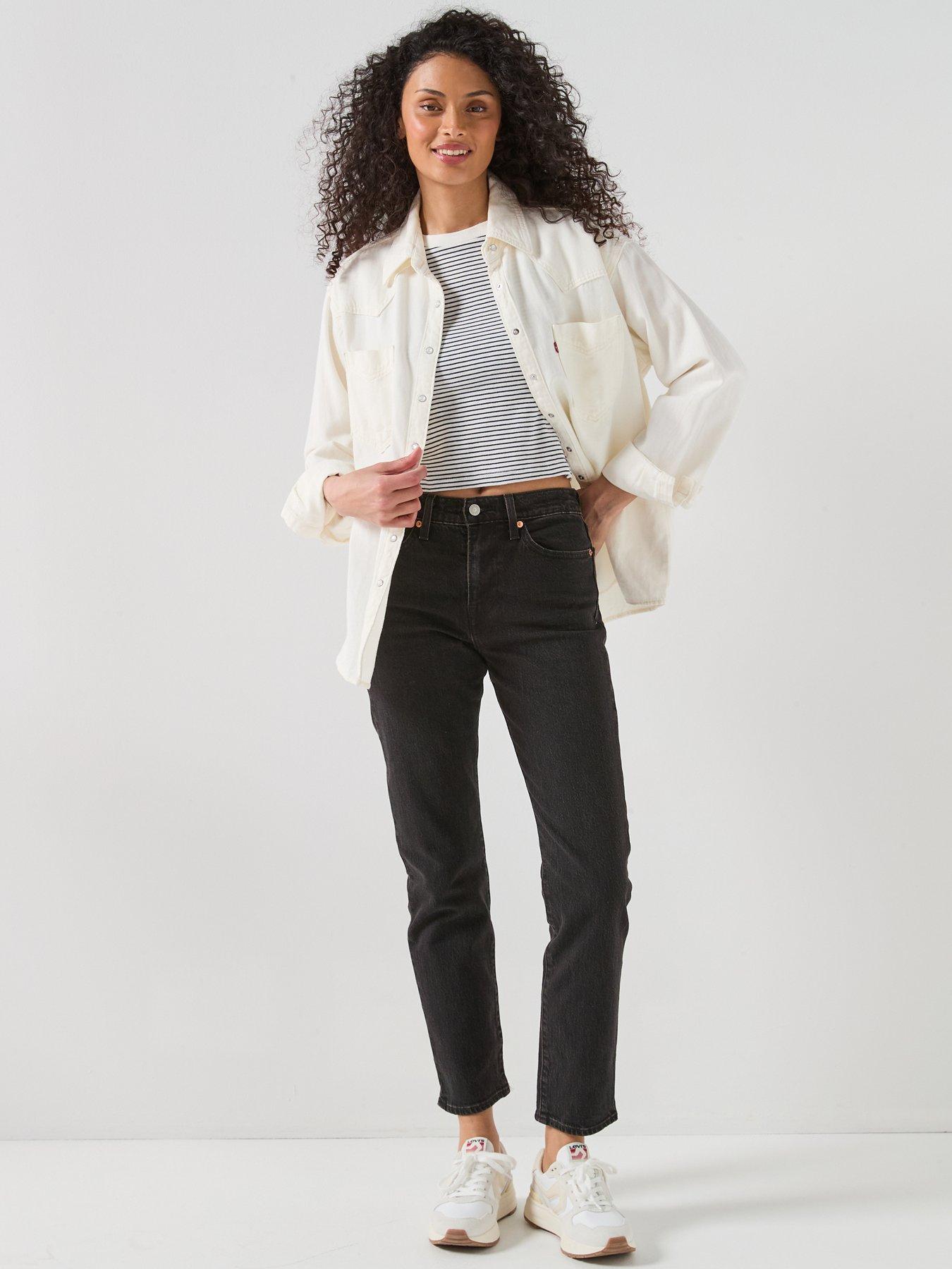 Image 3 of 6 of Levi's Wedgie Slim Jeans - Black