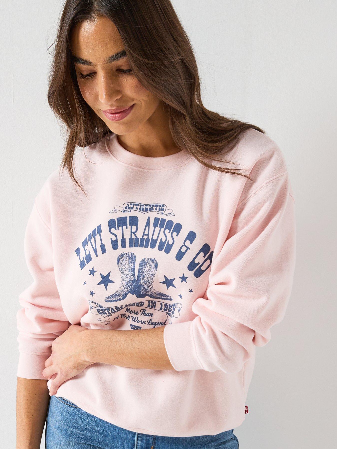 Image 6 of 6 of Levi's Graphic Everyday Crew Sweatshirt - Pink