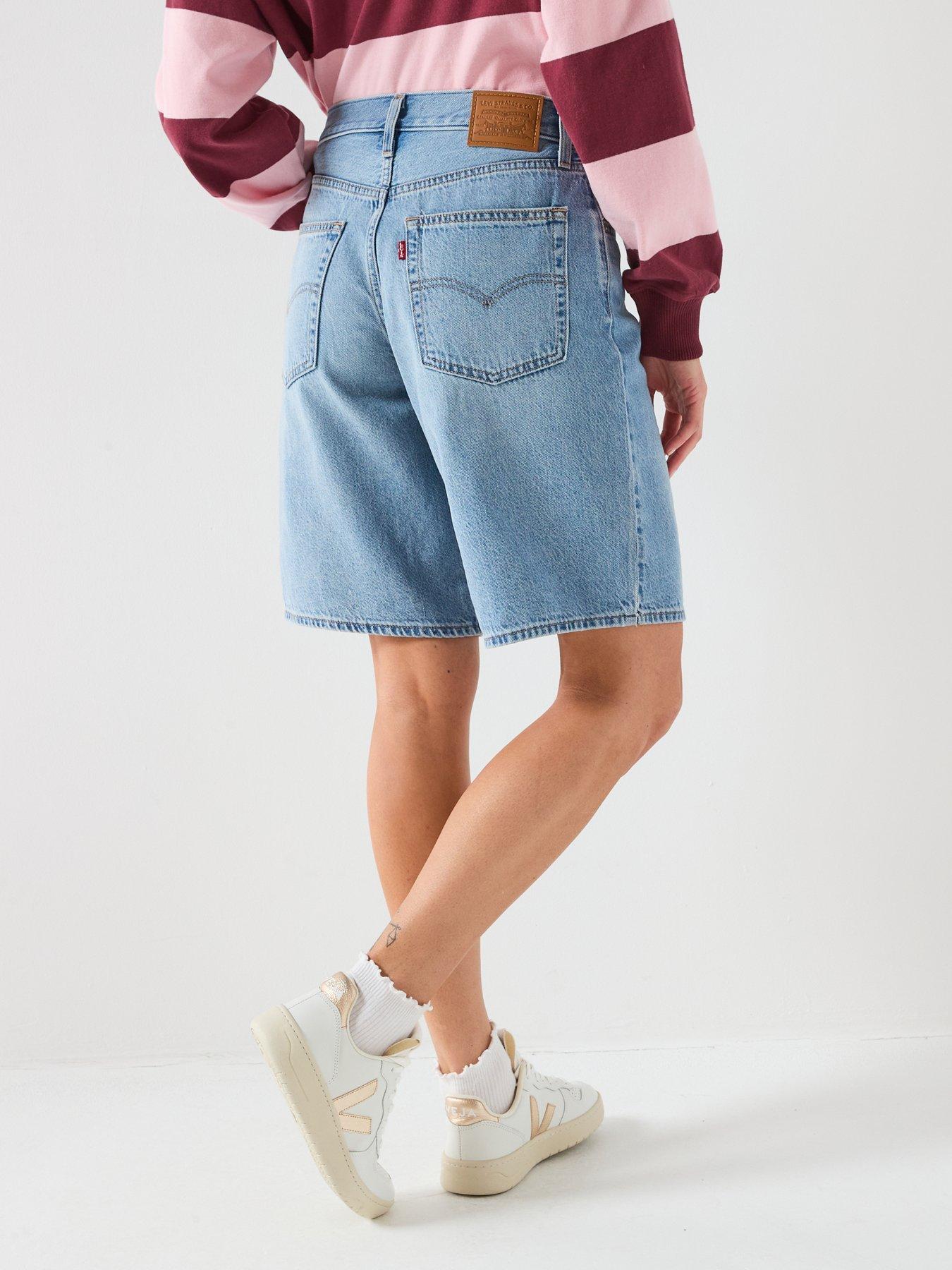 Image 2 of 6 of Levi's Baggy Dad Jorts - Blue