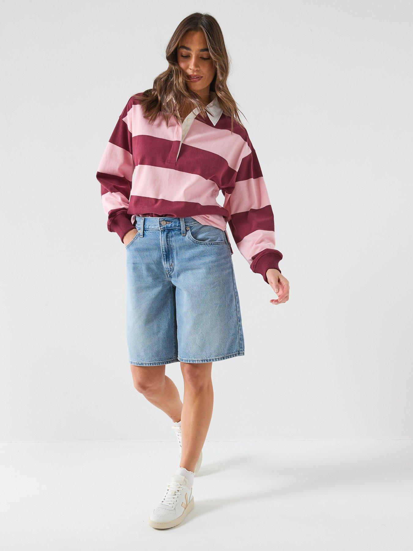 Image 3 of 6 of Levi's Baggy Dad Jorts - Blue