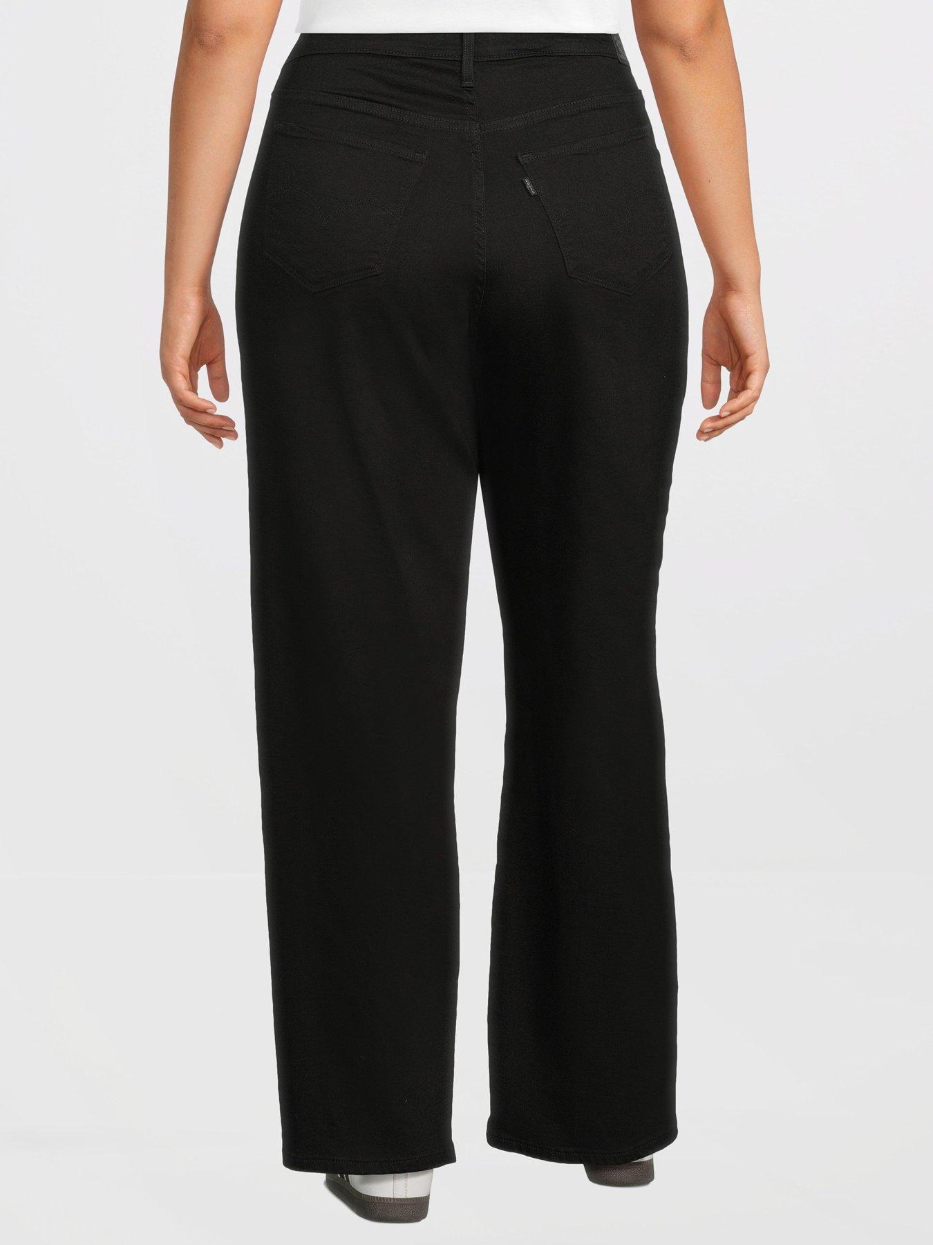 levis-plus-318-shaping-wide-leg-blackstillFront