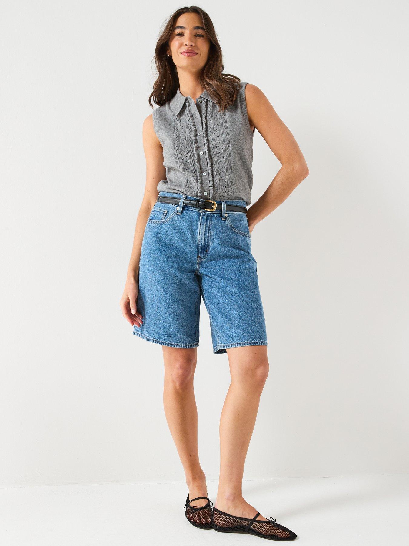 Image 3 of 6 of Levi's Super Soft Mini Ruffle Vest - Grey