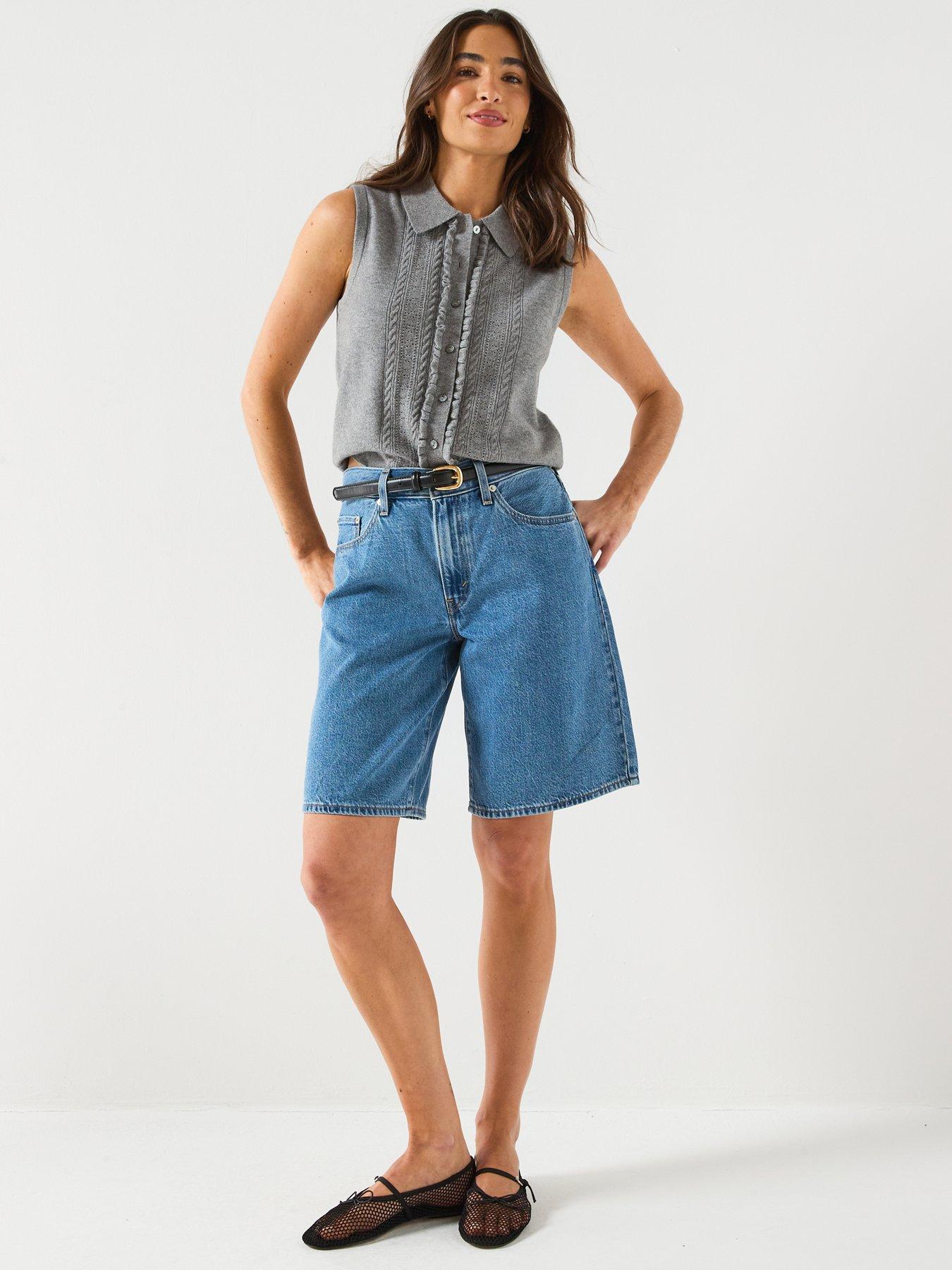 Image 5 of 6 of Levi's Super Soft Mini Ruffle Vest - Grey