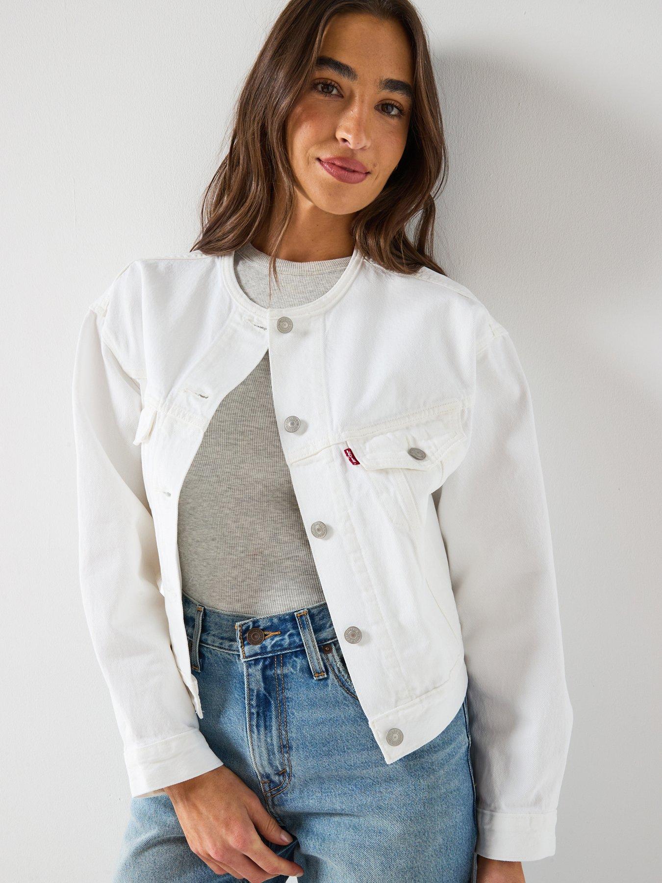 Image 1 of 6 of Levi's Collarless Shrunken 90s Trucker