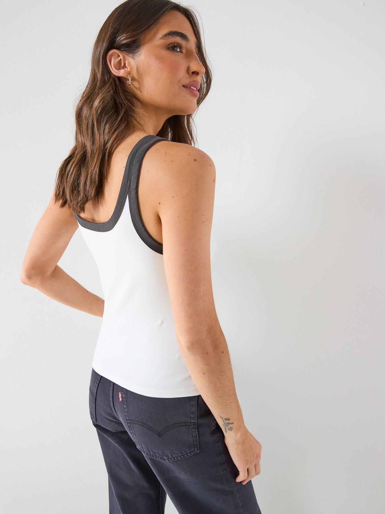 Image 2 of 6 of Levi's Essential Tank T-Shirt - White