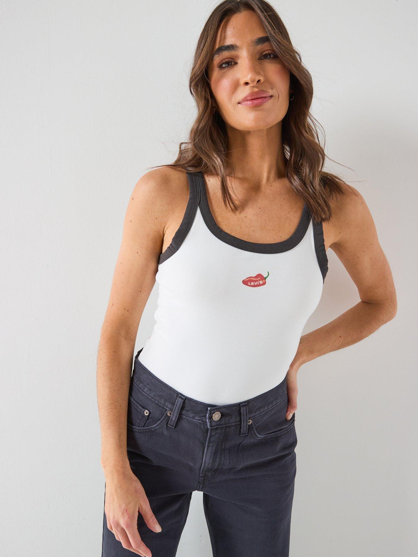Image 6 of 6 of Levi's Essential Tank T-Shirt - White