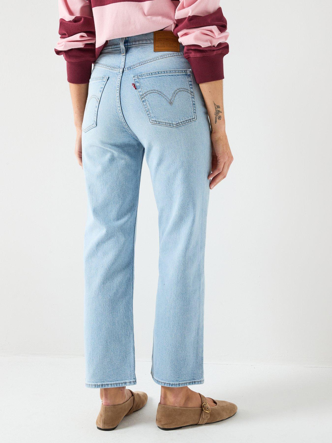 Image 2 of 6 of Levi's Ribcage Straight Ankle Jeans - Blue