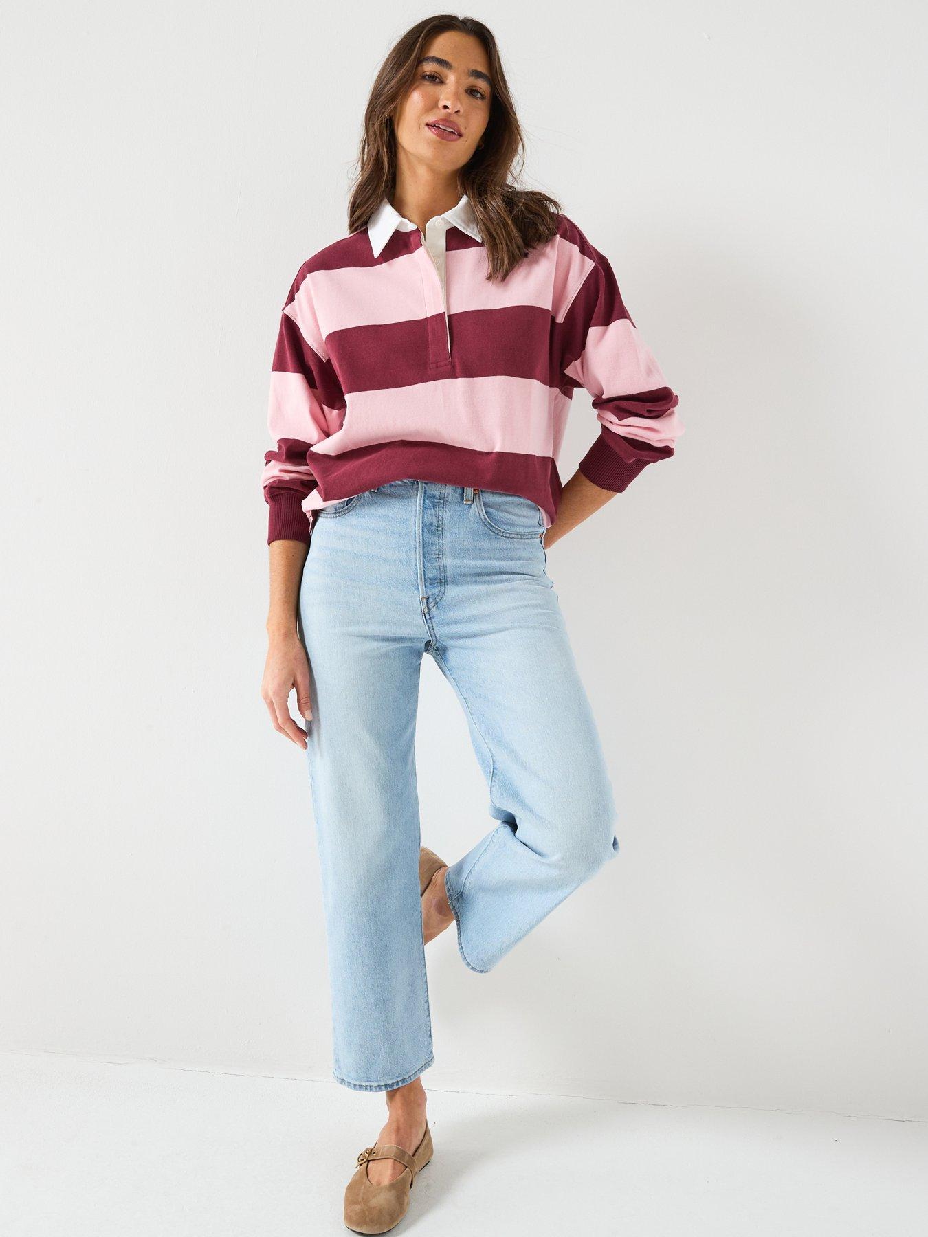 Image 3 of 6 of Levi's Ribcage Straight Ankle Jeans - Blue