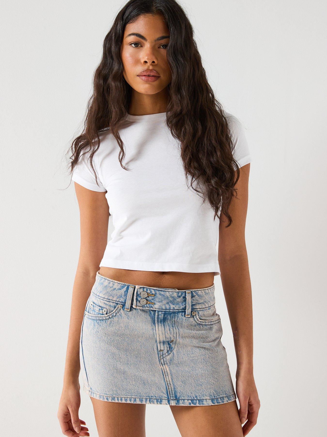 Image 6 of 6 of Levi's Superlow Mini Skirt - Pink