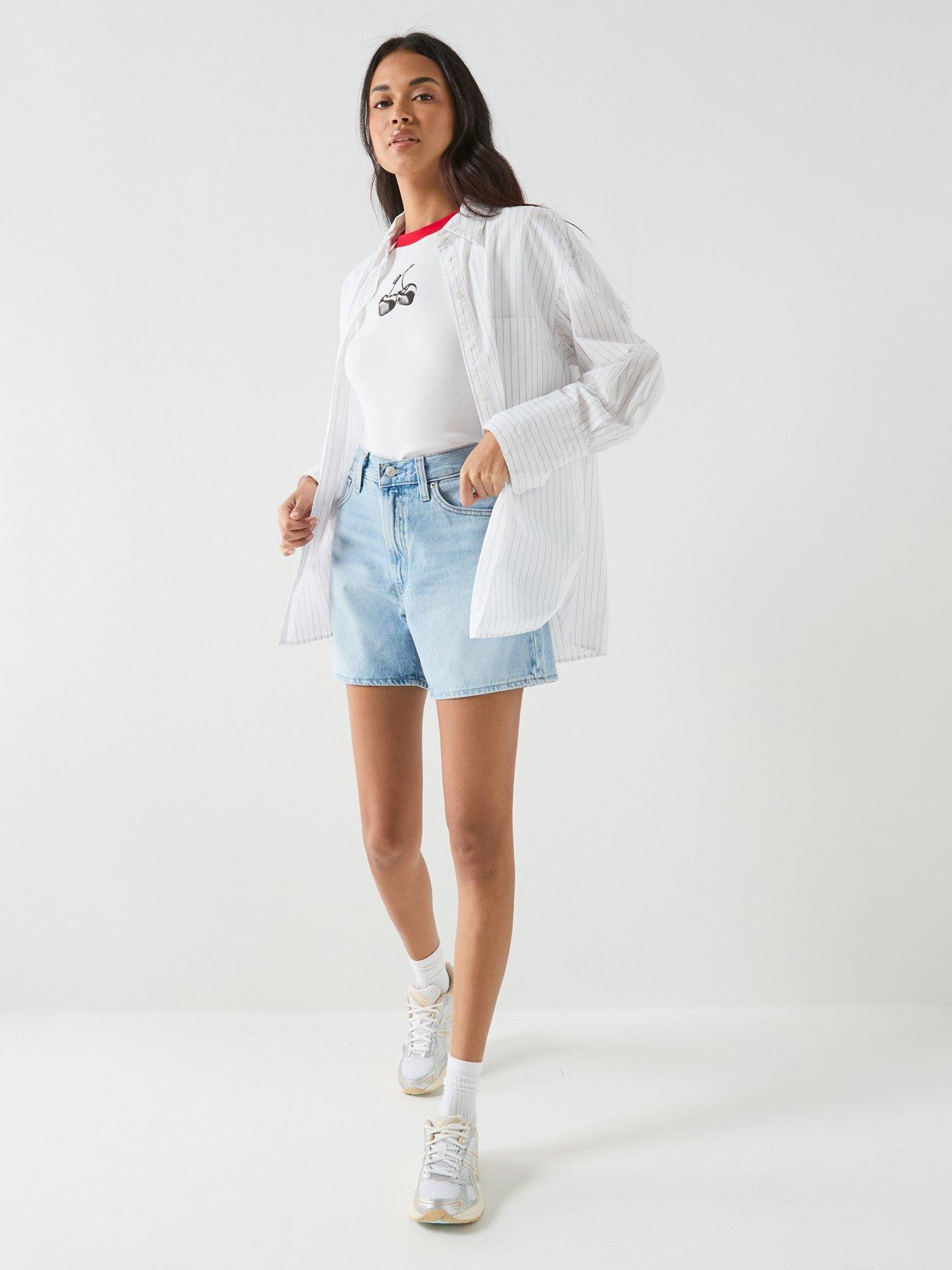 Image 3 of 5 of Levi's Cinch Mid-Thigh Short - Blue