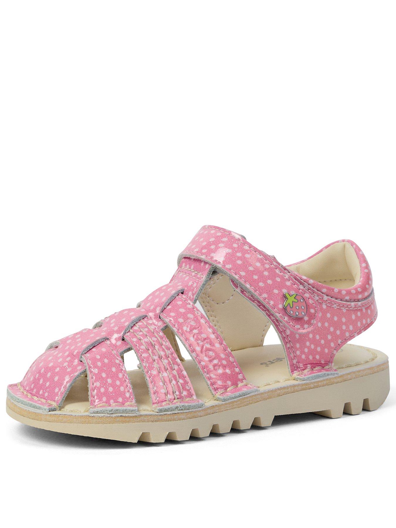Kickers Kick Fruit Patent Leather Sandal - Pink