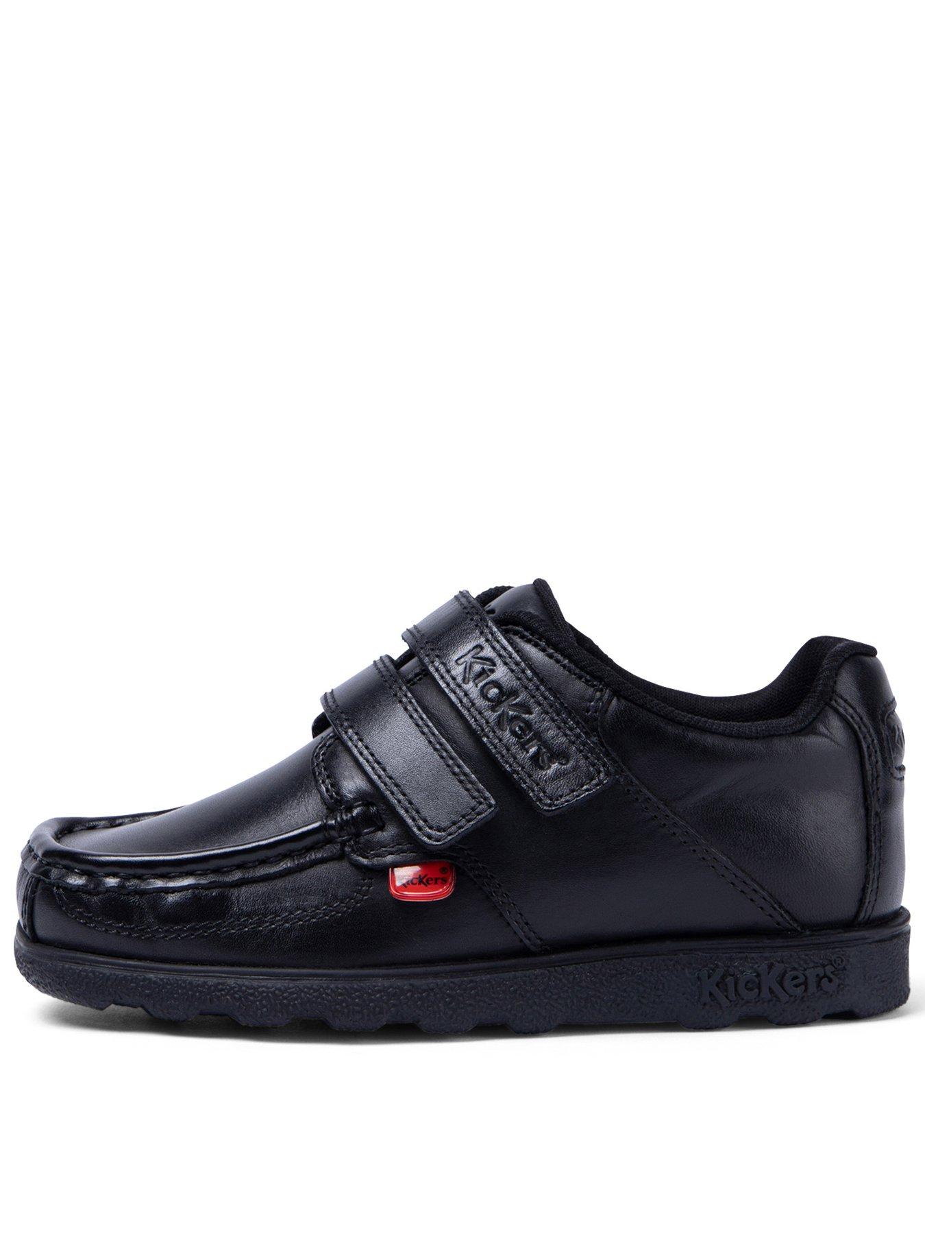 kickers-junior-fragma-twin-velcro-leather-shoe-black