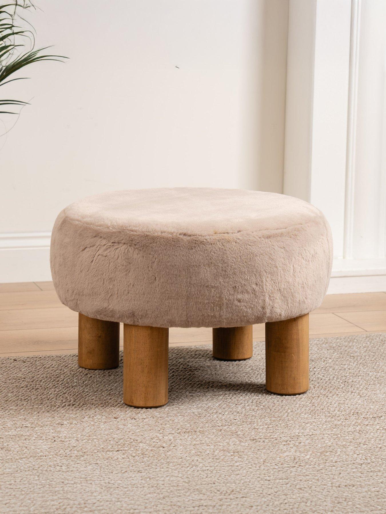 scottish-everlastings-soft-faux-fur-foot-stool-green