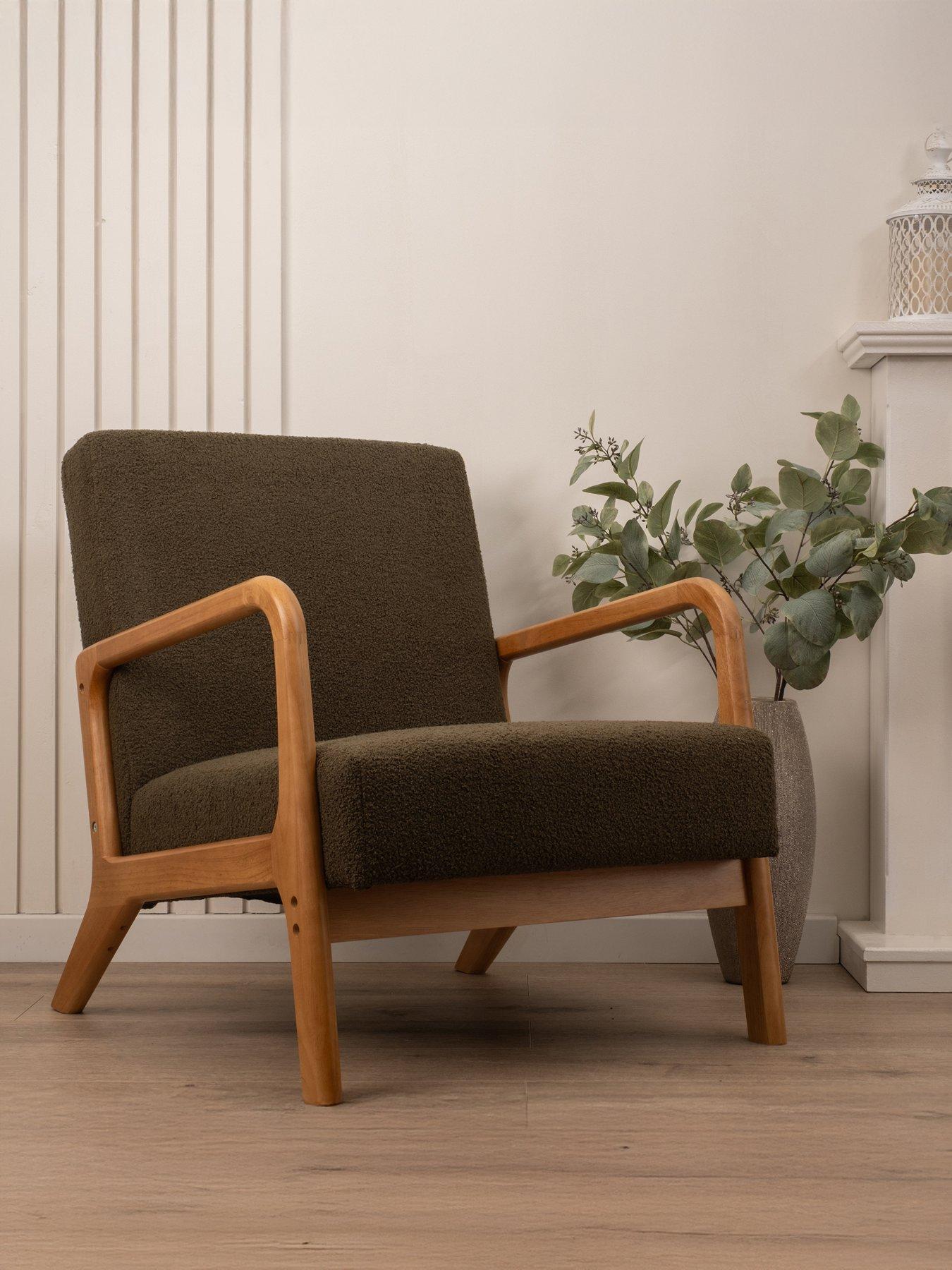 Scottish Everlastings Howorth Boucle Chair - Forest Green