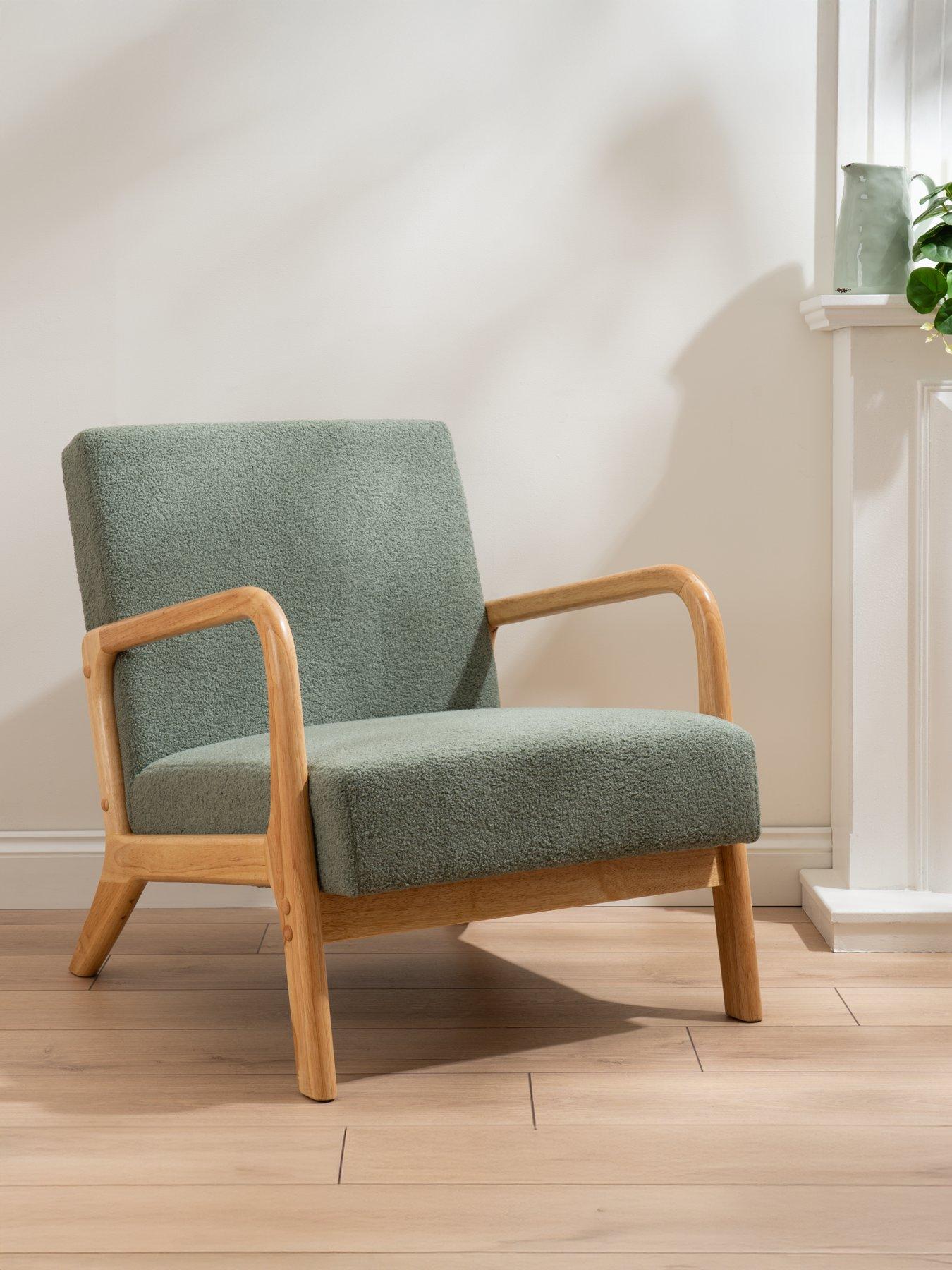 Scottish Everlastings Howorth Boucle Chair - Forest Green
