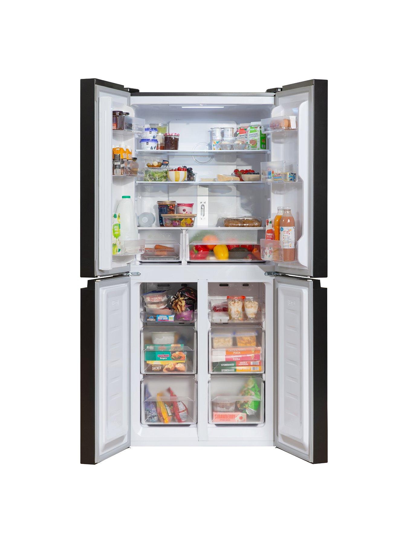 Image 4 of 4 of Russell Hobbs RH180A4FF802E1BS 50/50 Split 4 Door Total No Frost Fridge Freezer in Black Steel