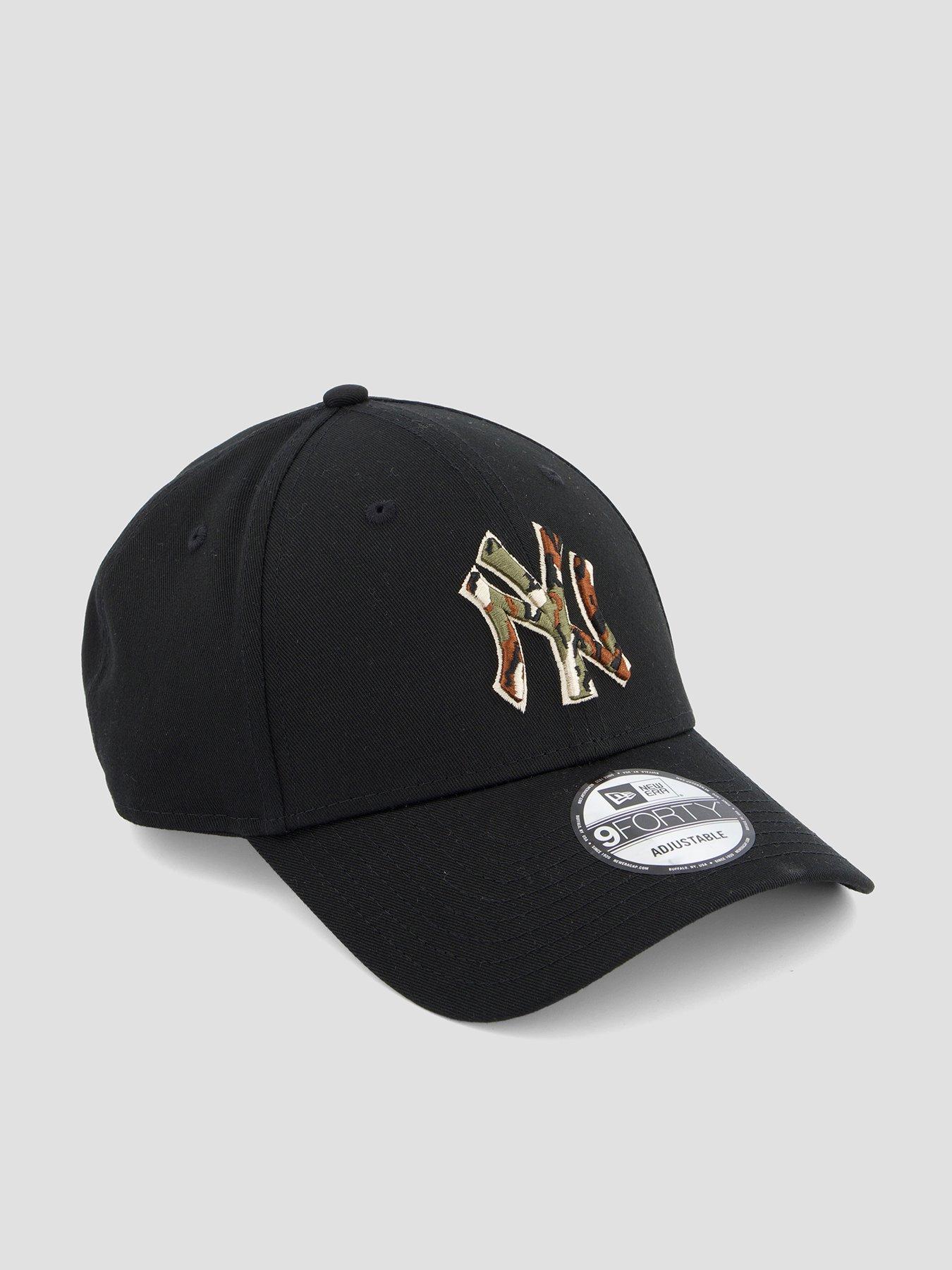 Image 1 of 4 of New Era Outline Camo 9Forty Cap - Black
