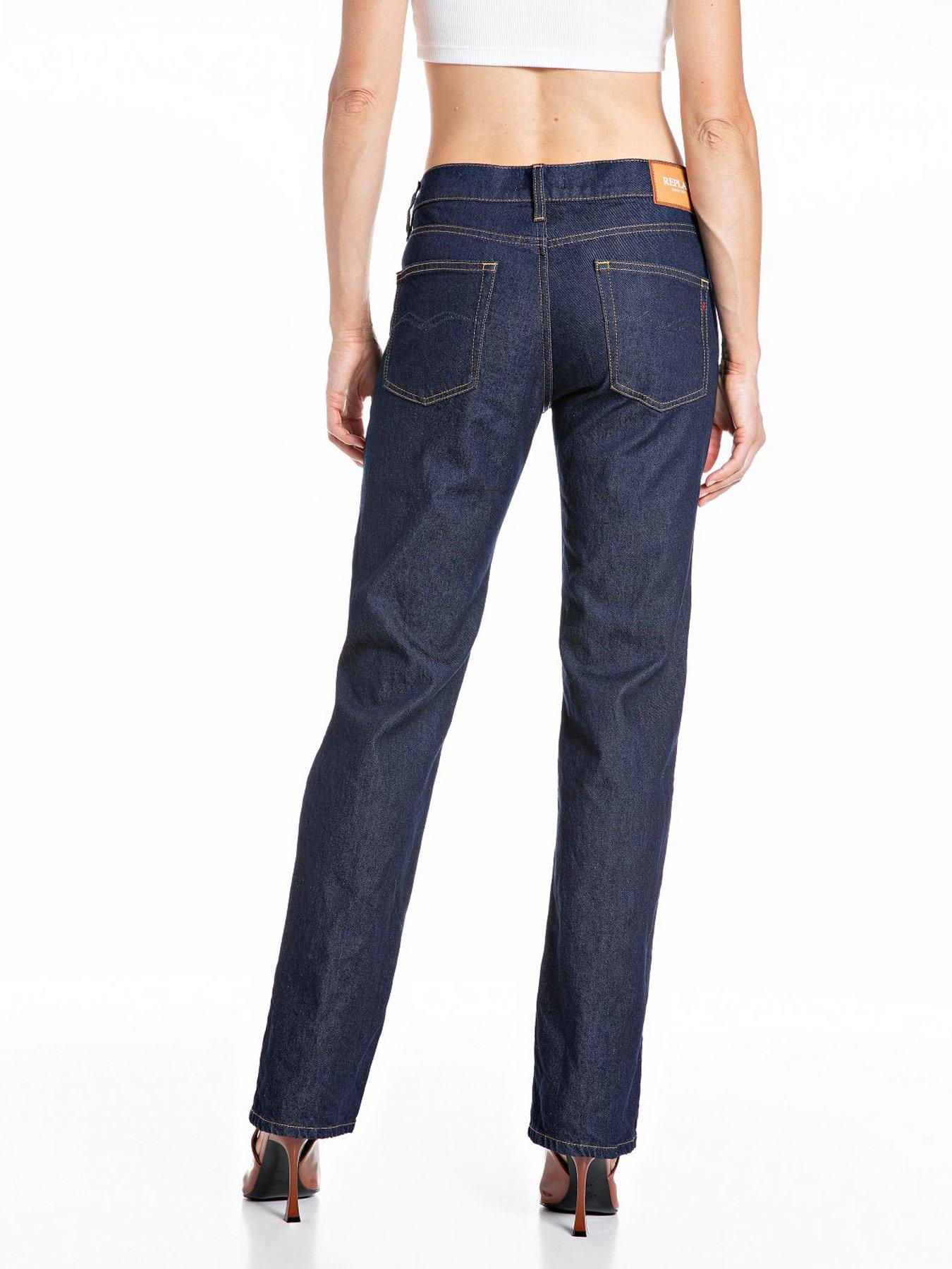 replay-straight-leg-low-waist-jeans-bluestillFront