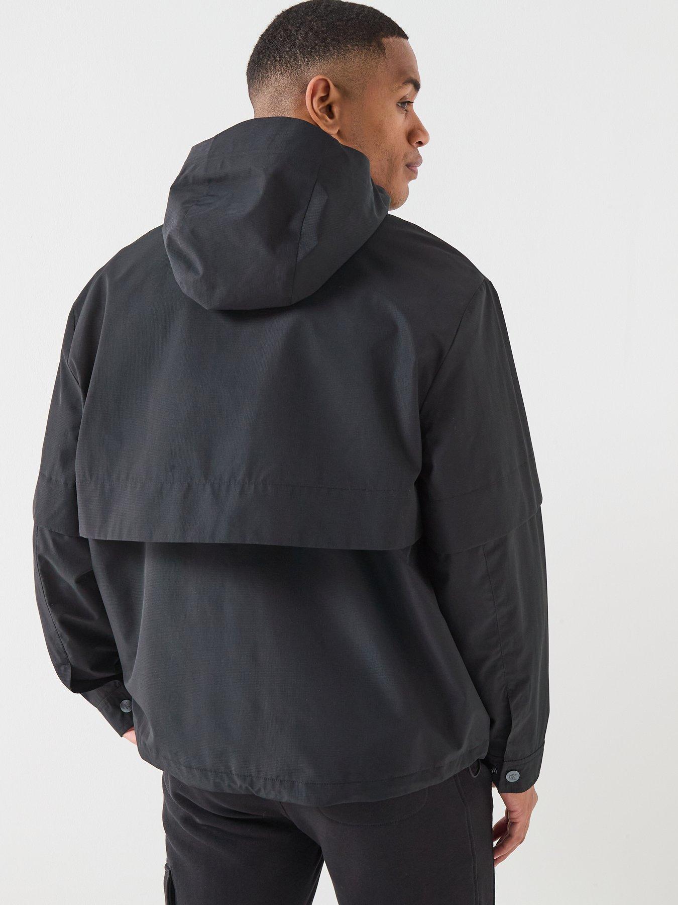 calvin-klein-jeans-ripstop-hooded-windbreaker-jacket-blackstillFront
