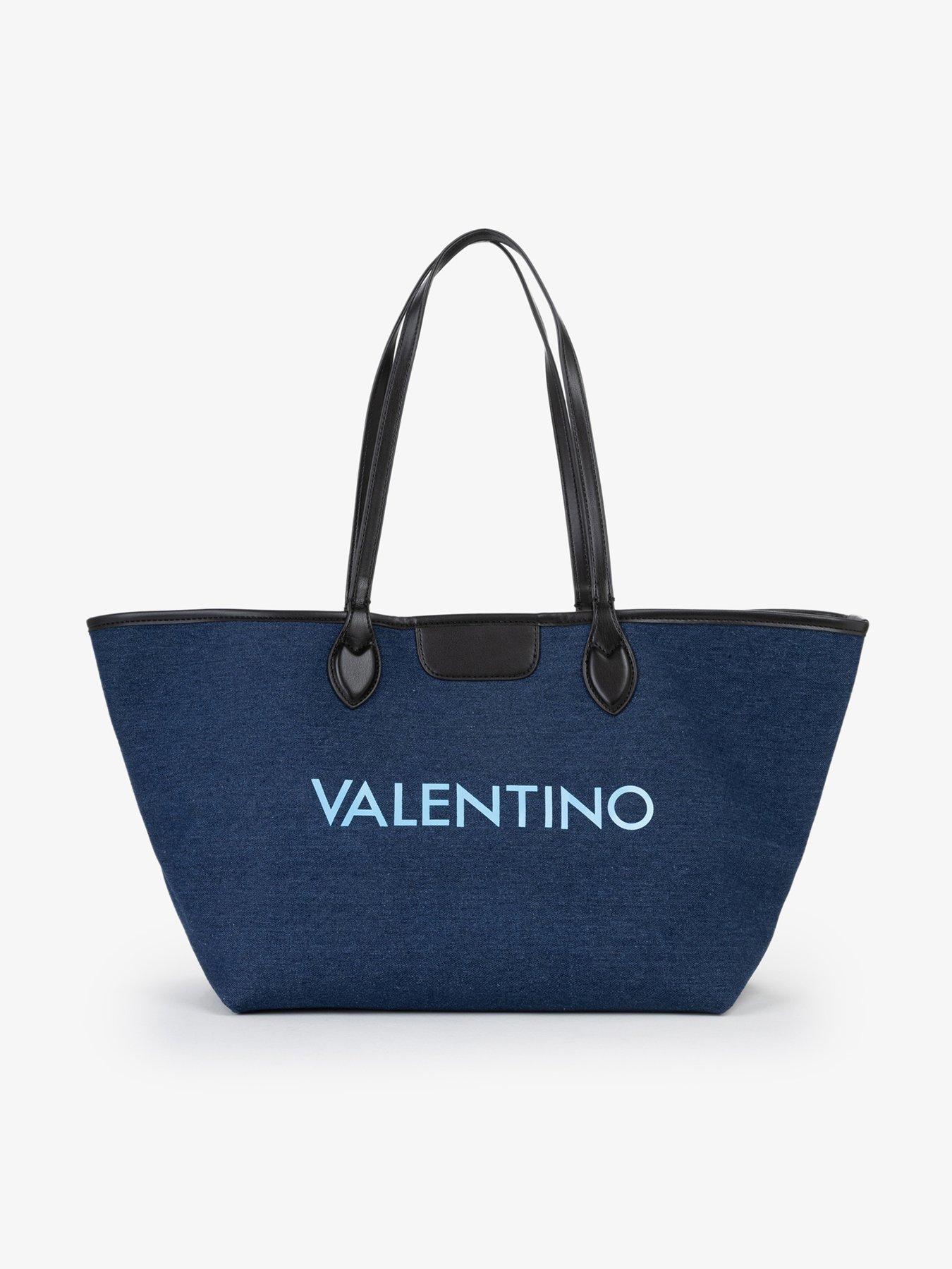 Image 1 of 5 of Valentino Reverse Shopping Bag - Blue