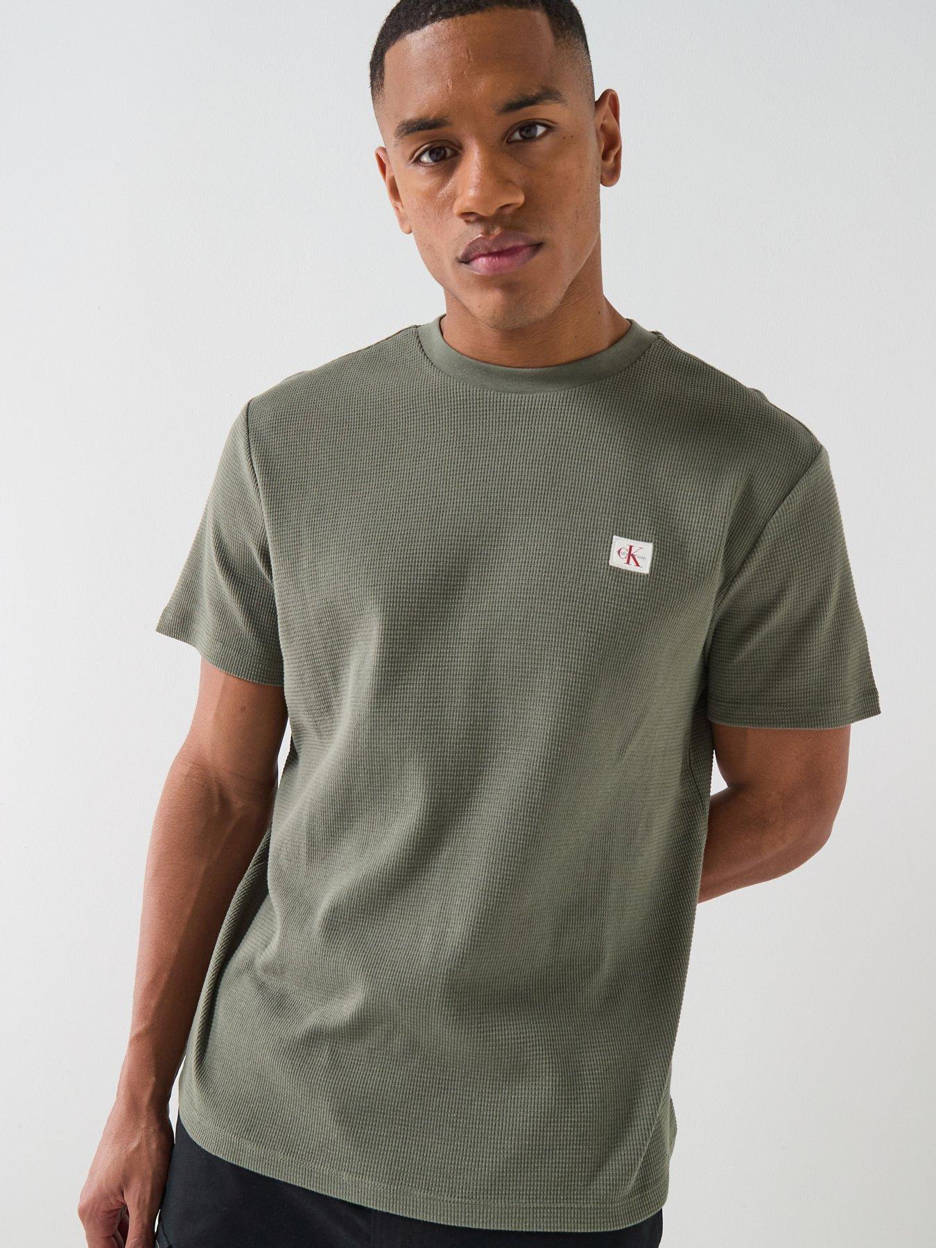 Calvin Klein Jeans Calvin Klein Jeans Waffle Badge T-shirt -dusty Olive