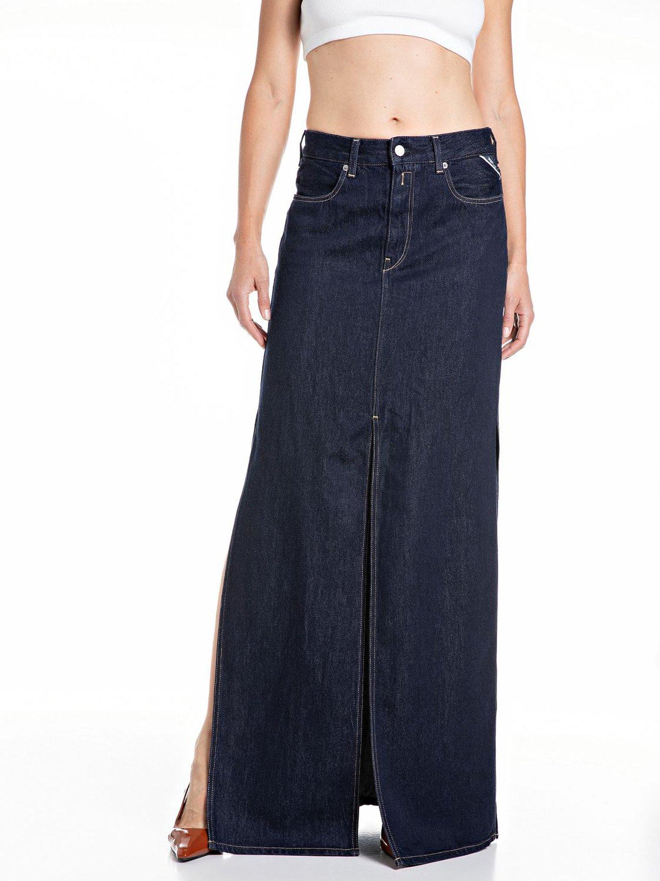 replay-deep-split-denim-maxi-skirt-bluefront