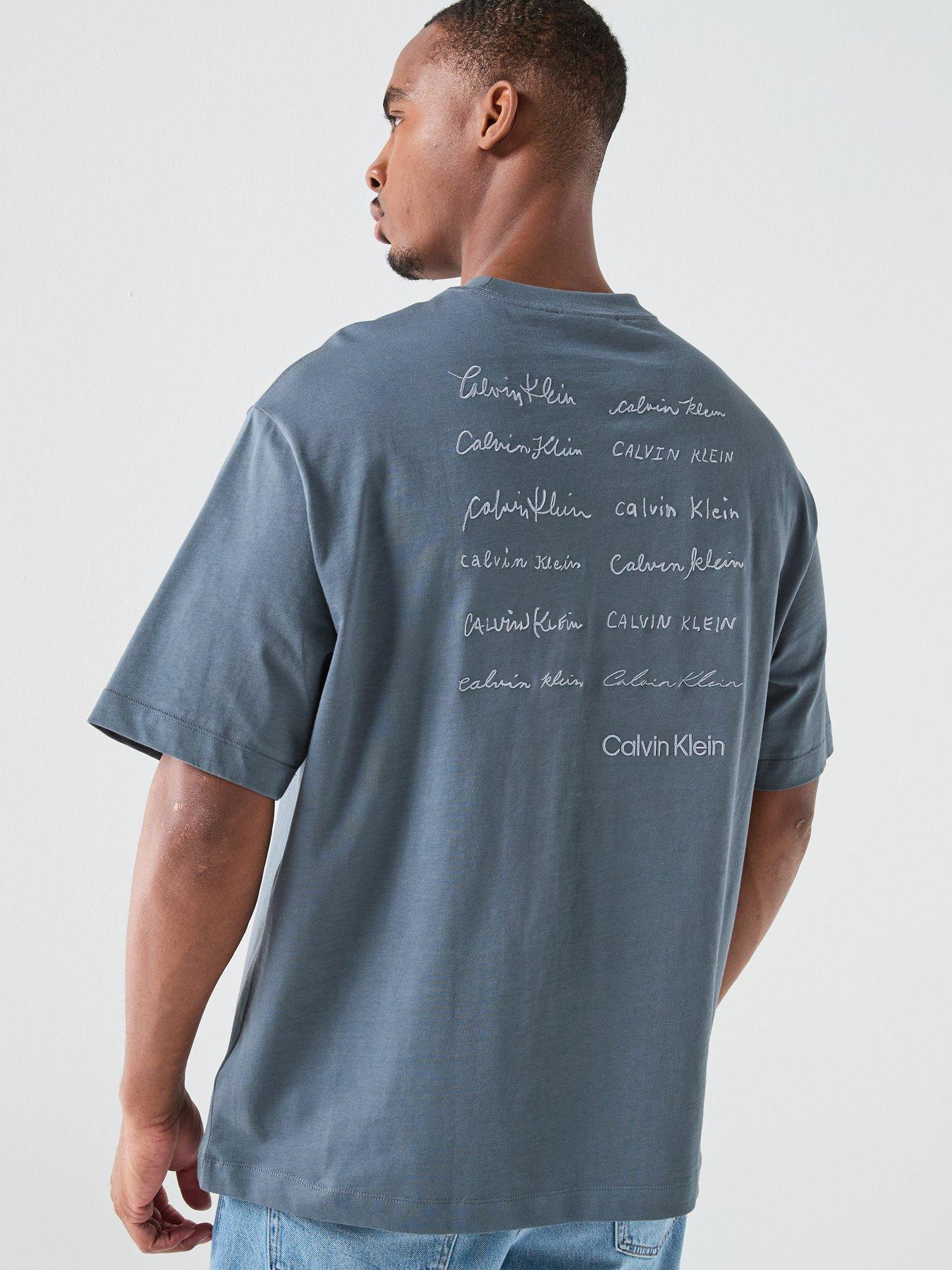 Calvin Klein Jeans Calvin Klein Jeans Back Embroidered Graphic Relaxed T-shirt -turbulence