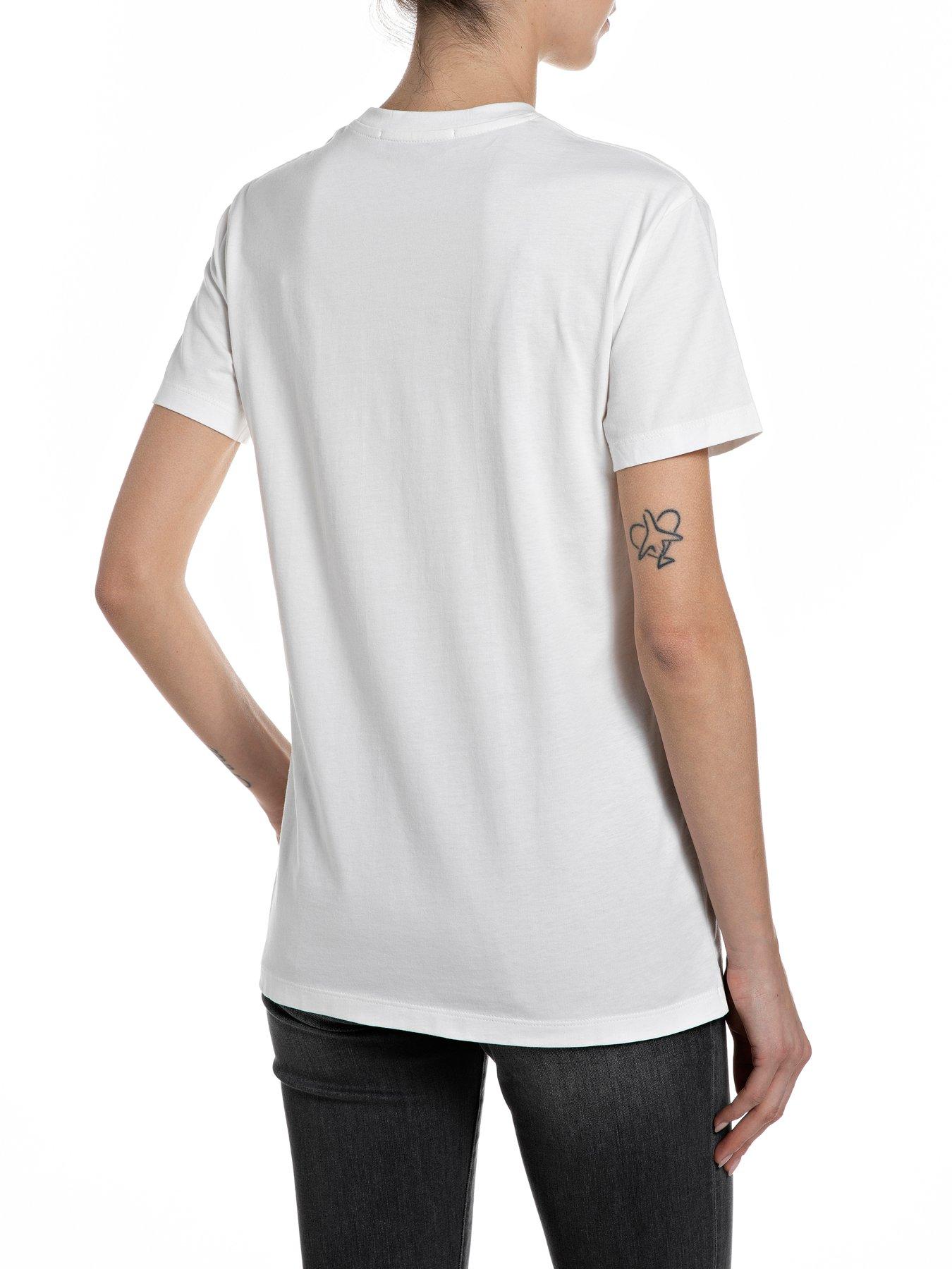 Image 2 of 2 of Replay Lips T-Shirt - White