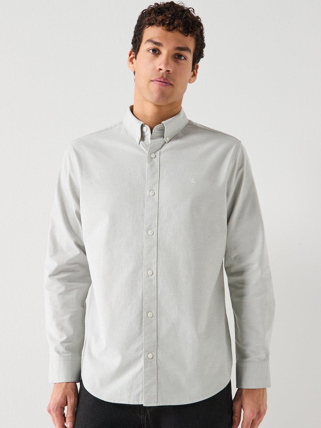 calvin-klein-jeans-solid-oxford-classic-shirt-seagrassfront