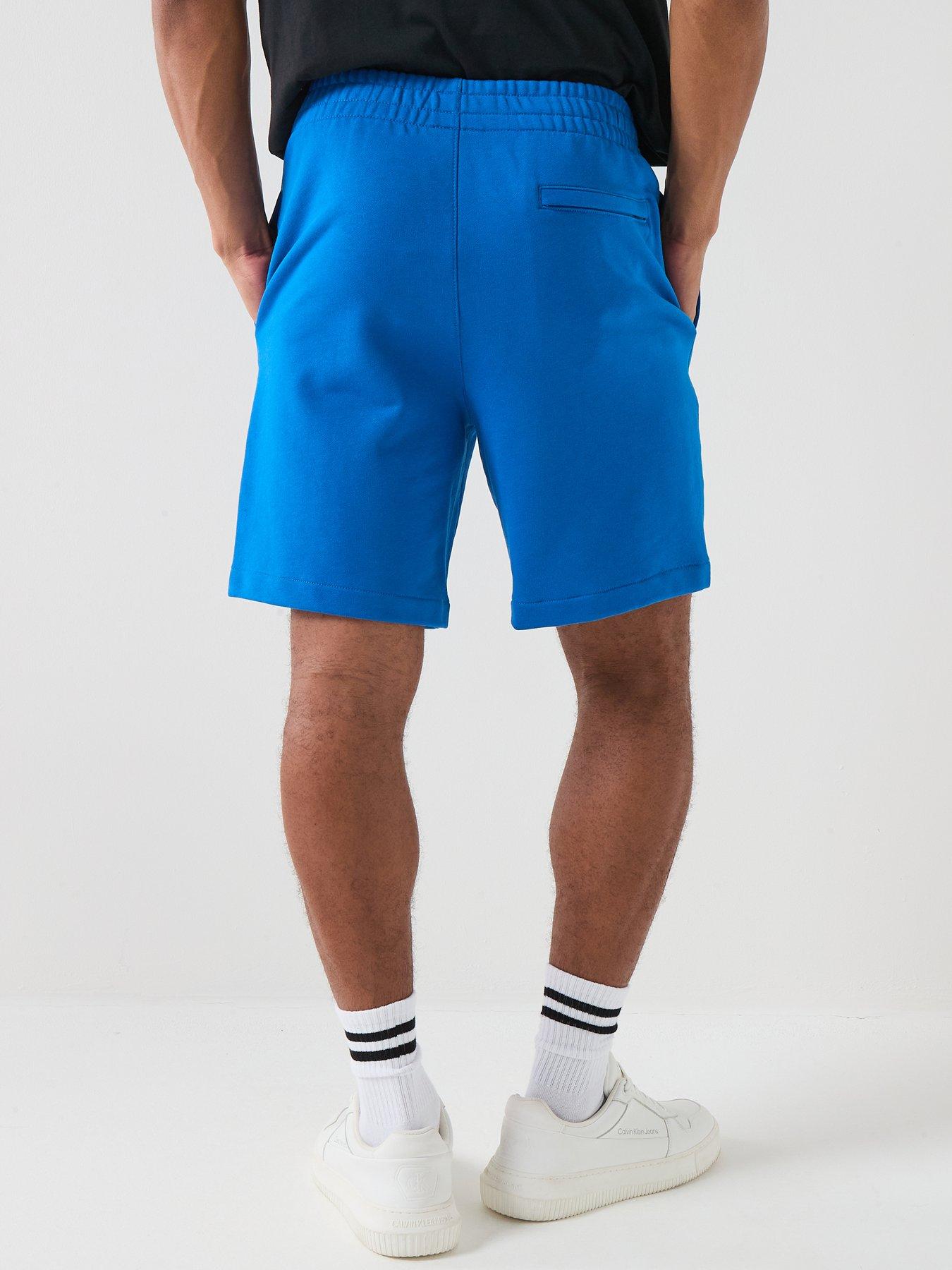 Image 2 of 6 of Calvin Klein Jeans Sweat Badge Short Shorts - Classic Blue