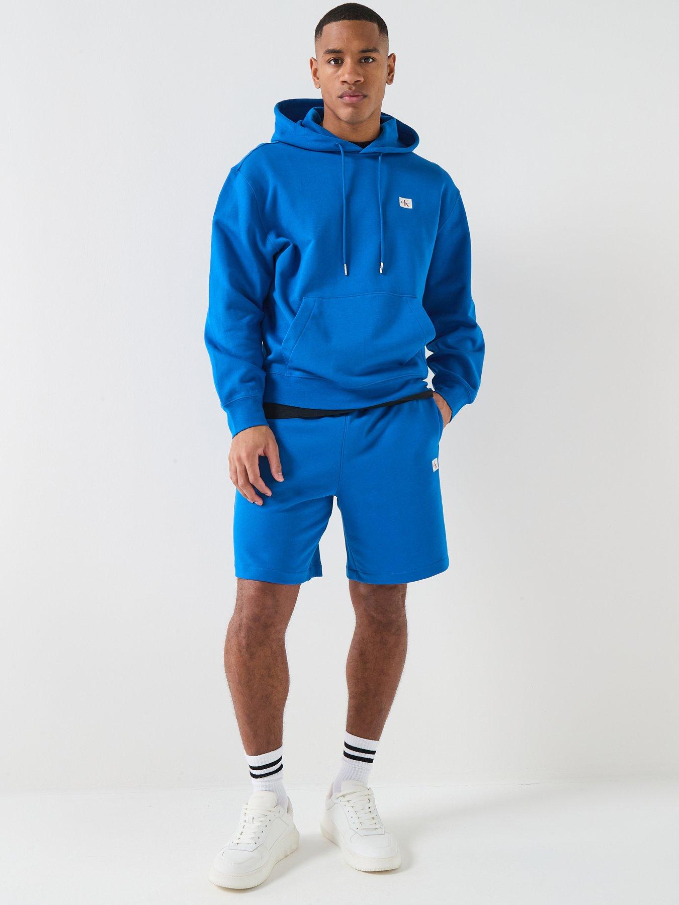 Image 6 of 6 of Calvin Klein Jeans Sweat Badge Short Shorts - Classic Blue